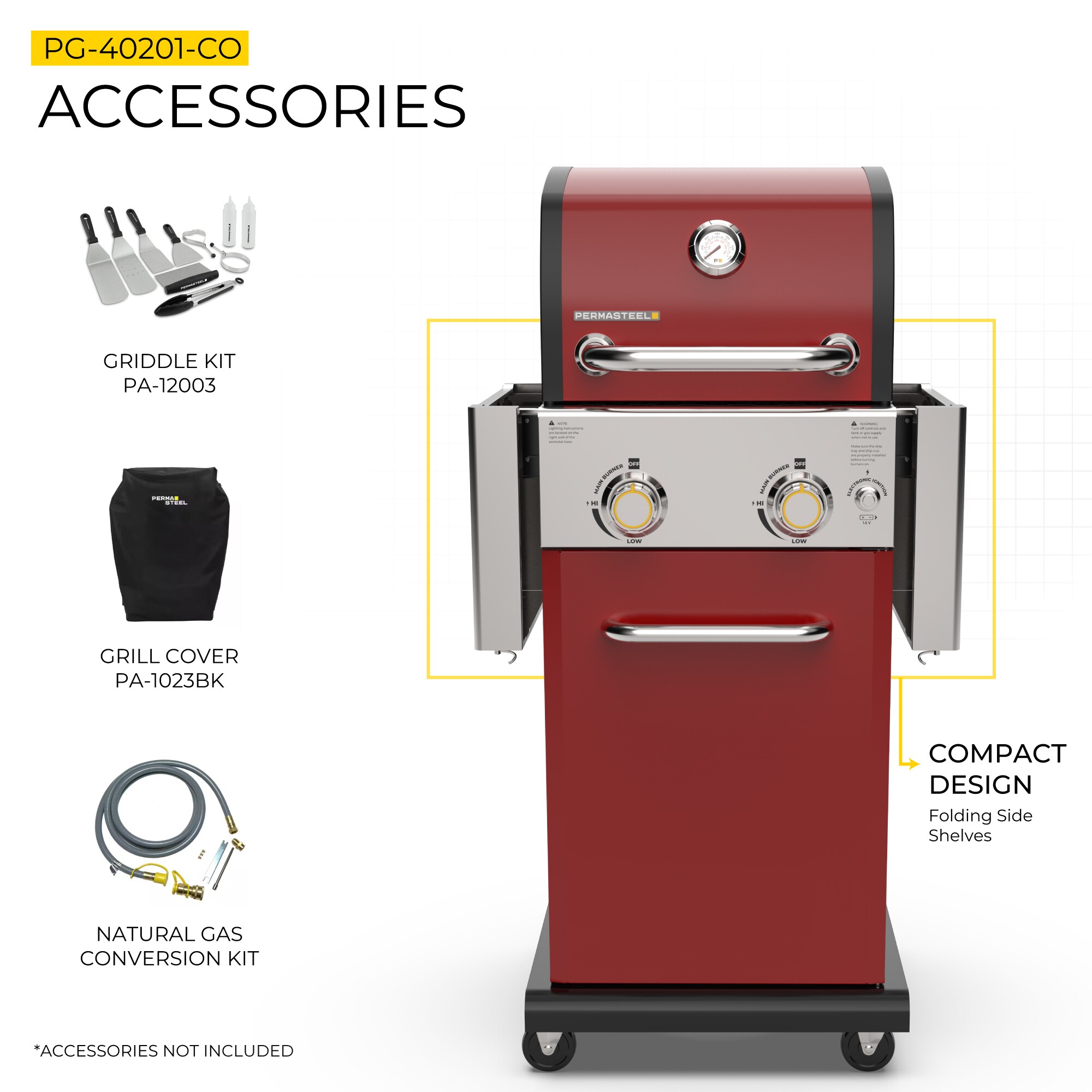 Permasteel PG-40201-RD Gas-Grill - View #10