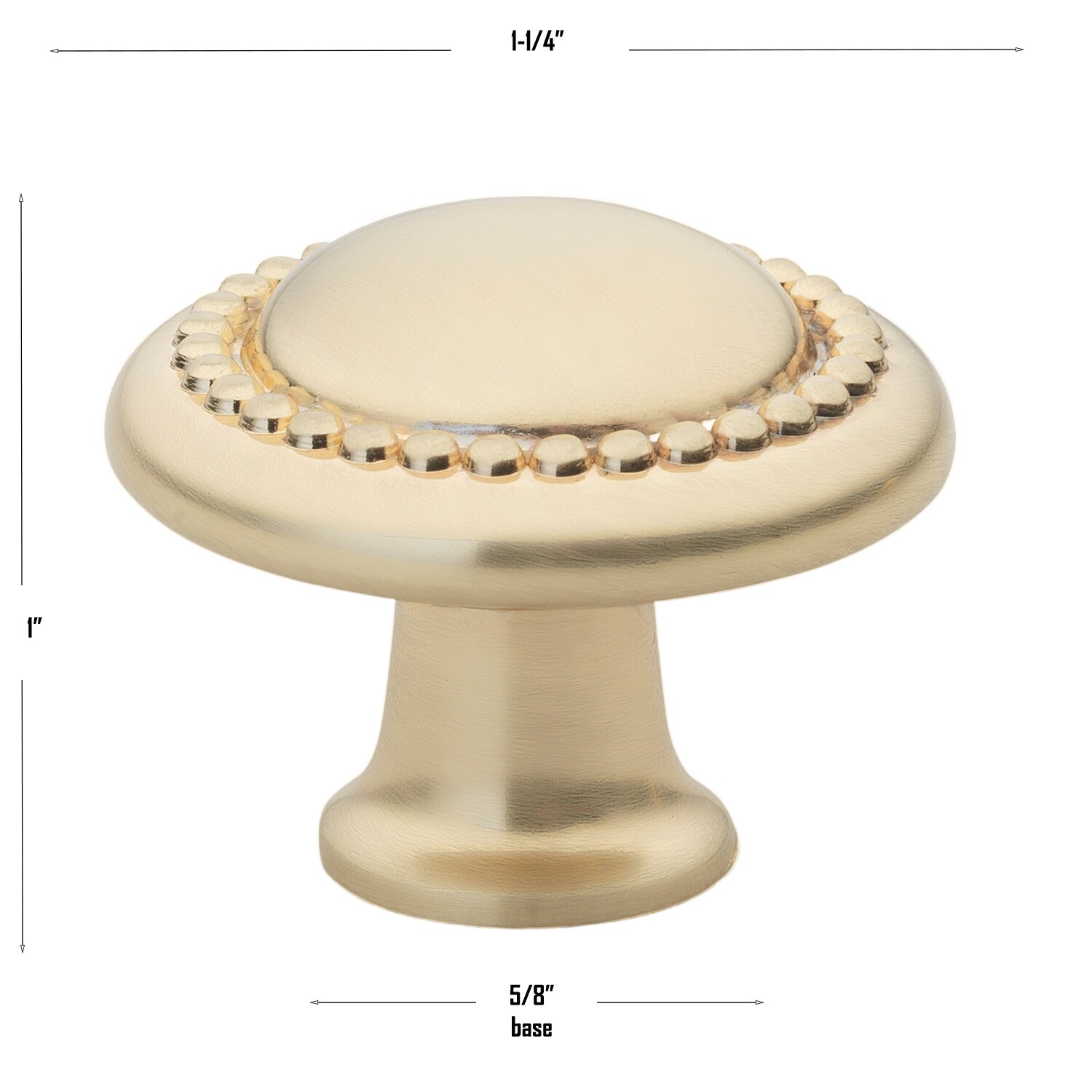 GlideRite Hardware 5222-CHPG-25 Cabinet-Knobs - View #4