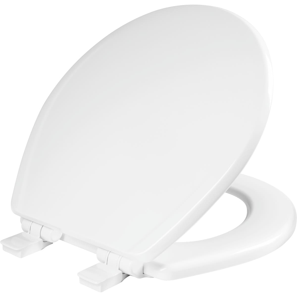 Mansfield Wood White Round Soft Close Toilet Seat in the Toilet Seats  department at