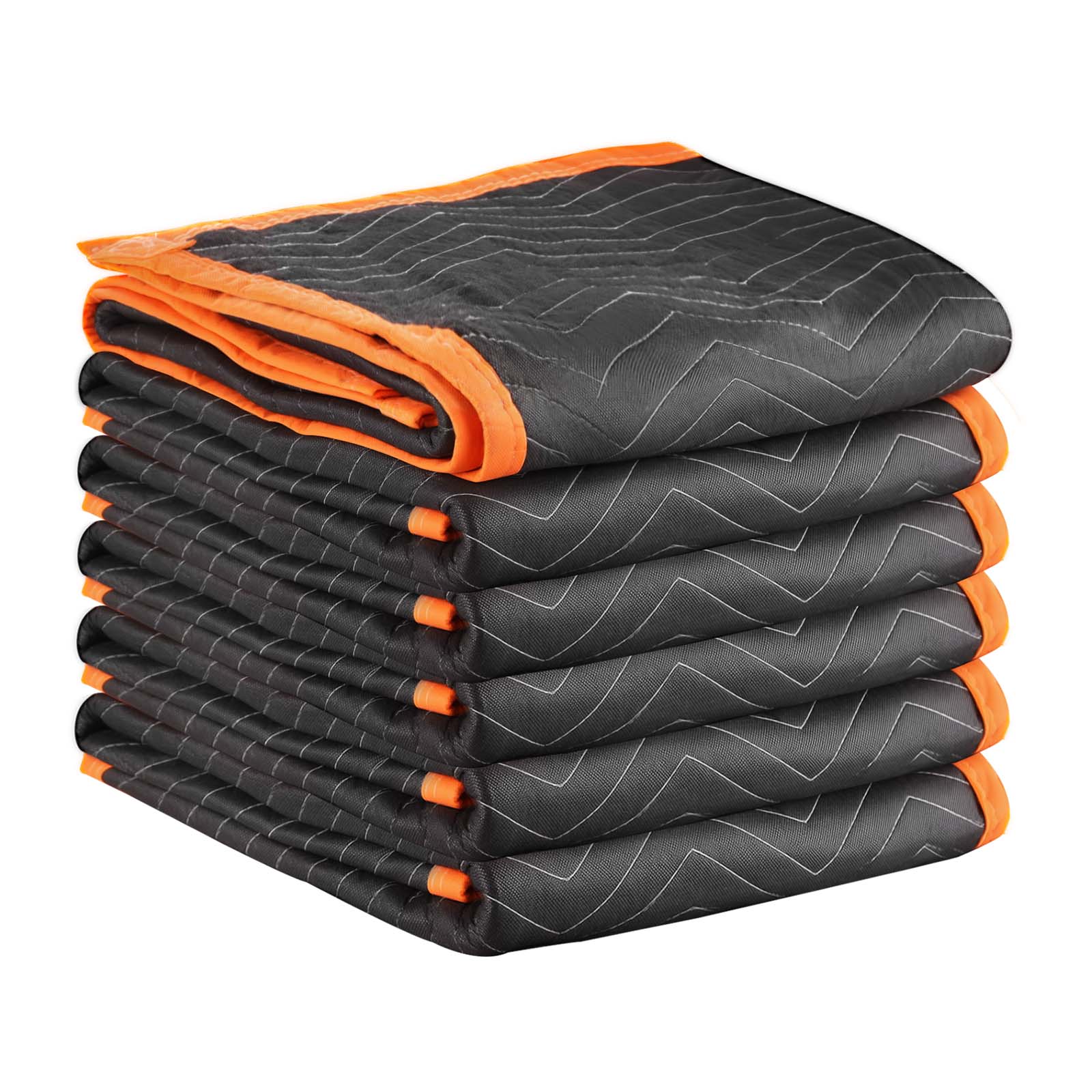 VEVOR 72-in W x 80-in D Moving Blankets 6 Pcs 6 -Pack X-large Heavy Duty Cardboard Moving Box