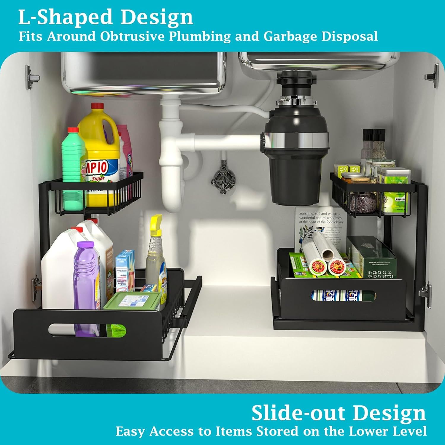 Kitstorack DOBAY1-D01027H5TGY Pull-Out-Cabinet-Baskets - View #3