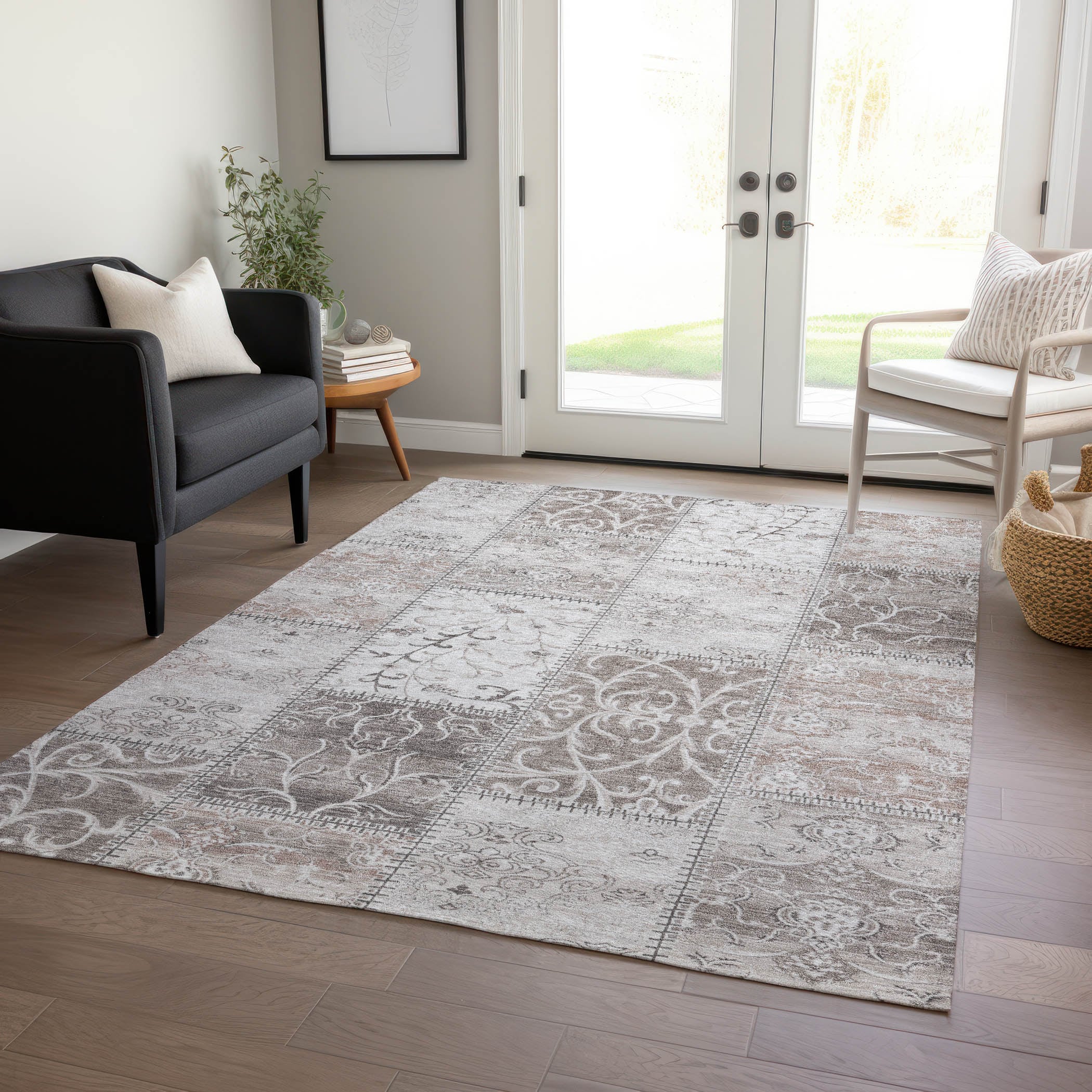 Addison Rugs ACN566TP3X5 Chantille ACN566TP 3 x 5 (ft) Polyester Taupe Rectangular Indoor/Outdoor Machine washable Area rug