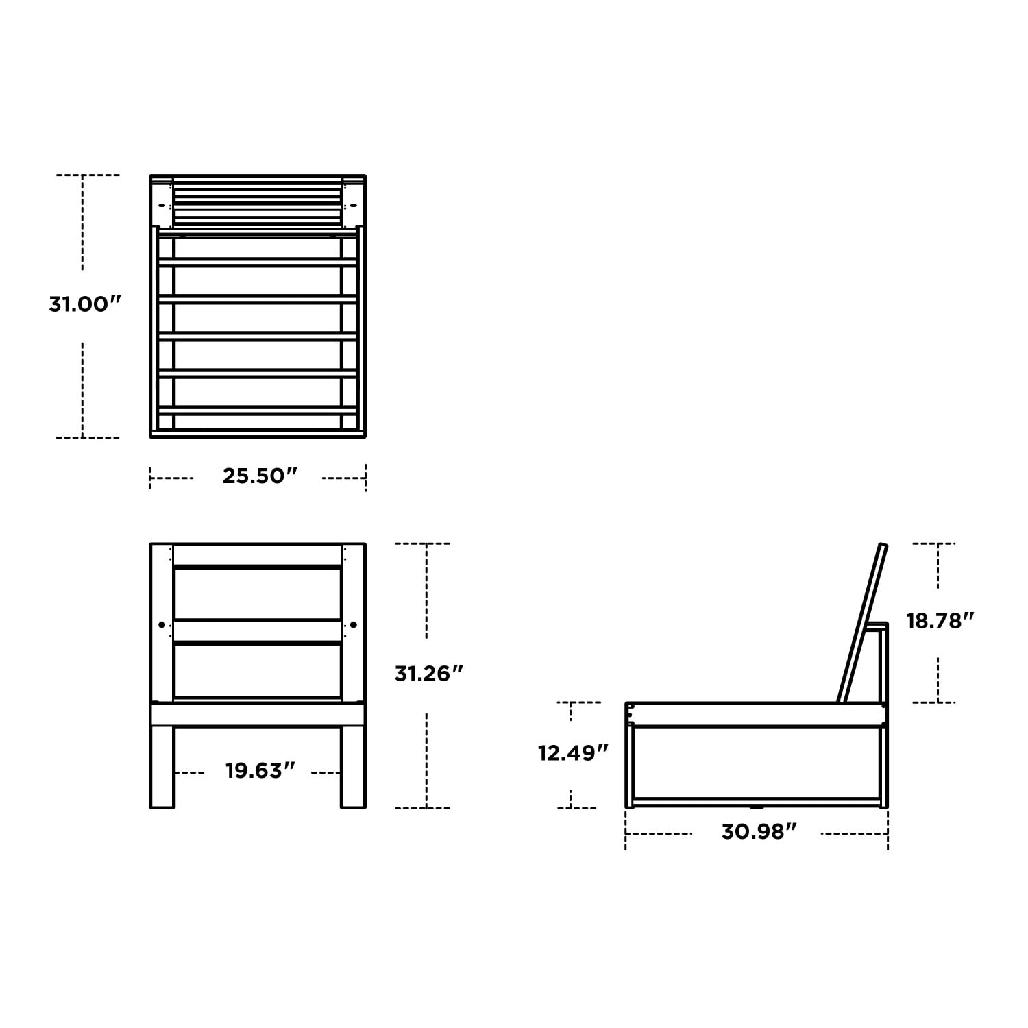 Trex Outdoor Furniture TXS784-2-CW164488 Patio-Sofas-Daybeds - View #4