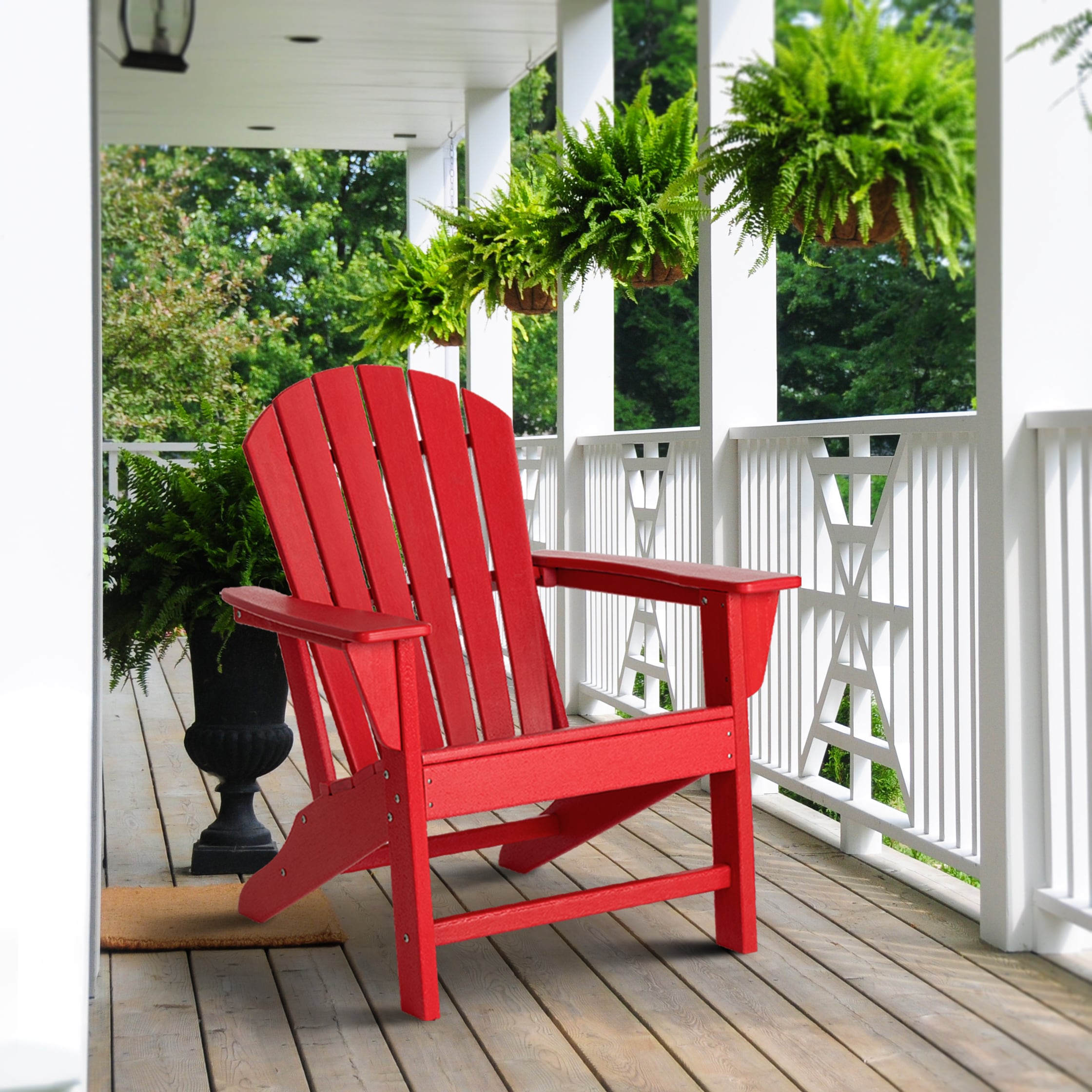 Red adirondack chairs online lowes