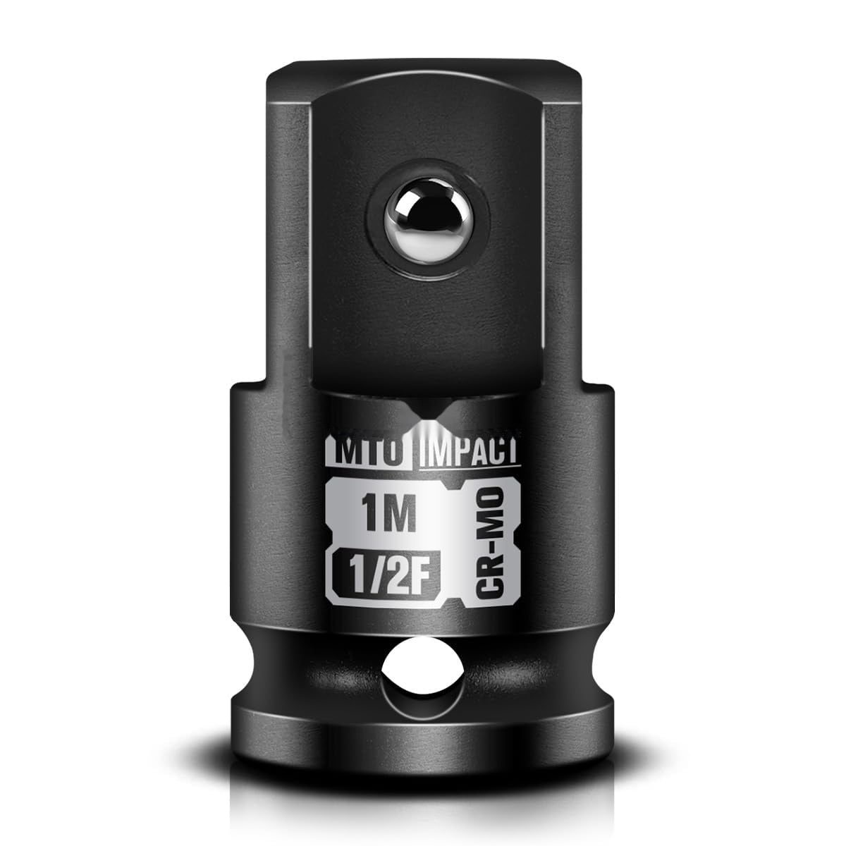 SenQWFa  1/2-Inch Female to 1-Inch Male Impact Socket Adapter Chrome Molybdenum Alloy Steel for Impact Wrench and Ratchet Use