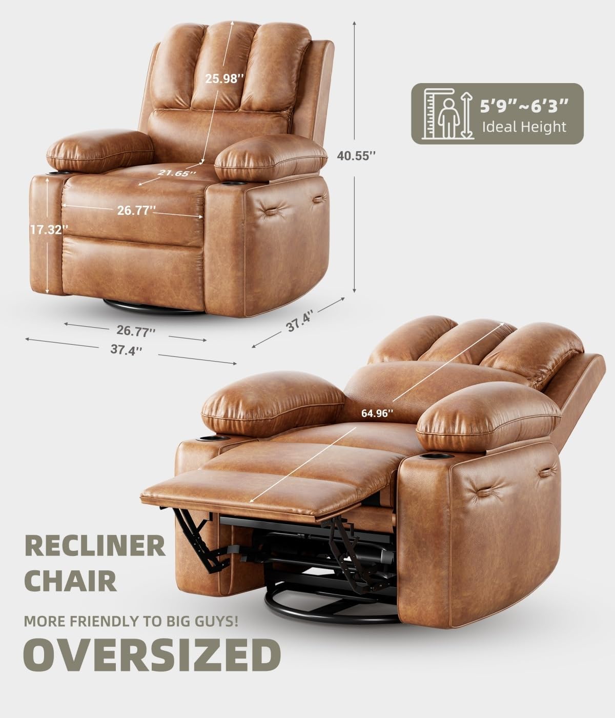 Qeetex LHF-SF-PHO-3384DVMD Sofas-Loveseats - View #2