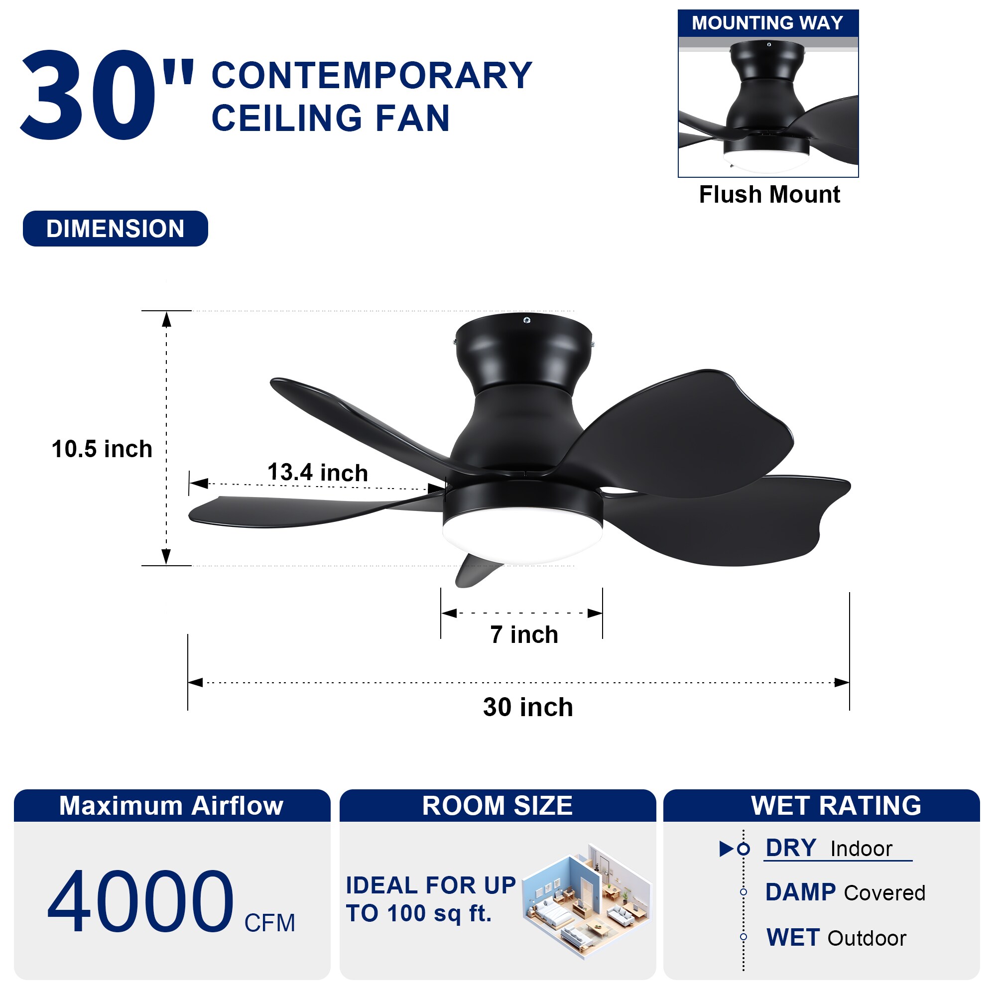 YUHAO LSDC1164BK302 Ceiling-Fans - View #5