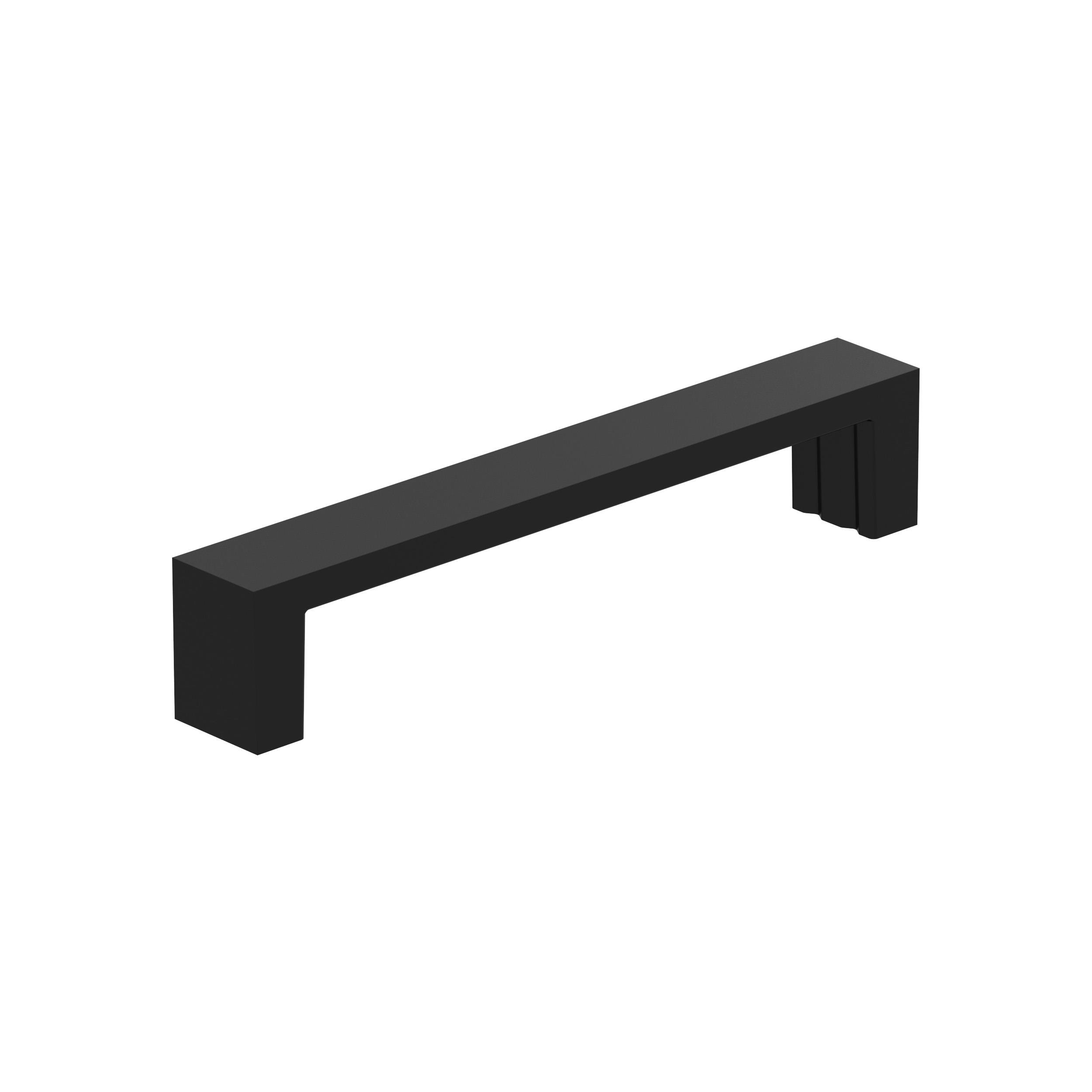 Amerock 10VMP37152MB Augment 5-1/16-in , 128mm Center to Center Matte Black Rectangular Bar 10 -Pack