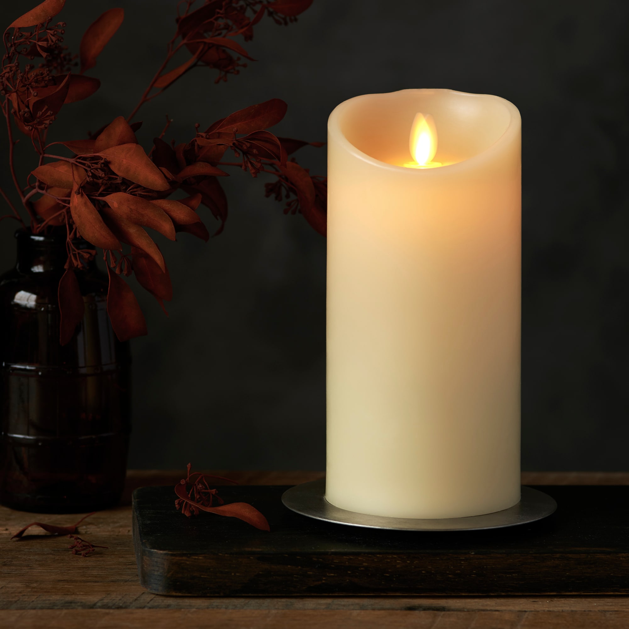 Luminara 1-Wick Vanilla Off-white Flameless LED Electric Candle at ...
