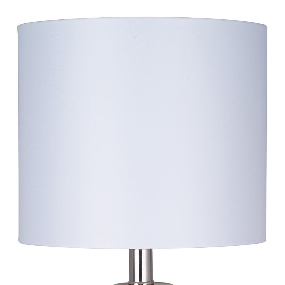 Allen + Roth 18-in Metallic Ombre Table Lamp With Fabric Shade In The 