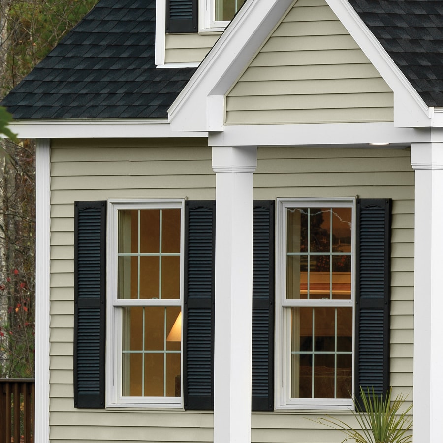 Georgia Pacific Forest Ridge Double 5 In Traditional Almond Vinyl Siding Panel 10 In X 144 In In