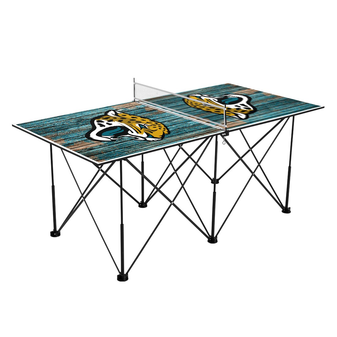 Victory Tailgate Jacksonville Jaguars NFL Pop Up Table Tennis 6ft Weathered  Design at