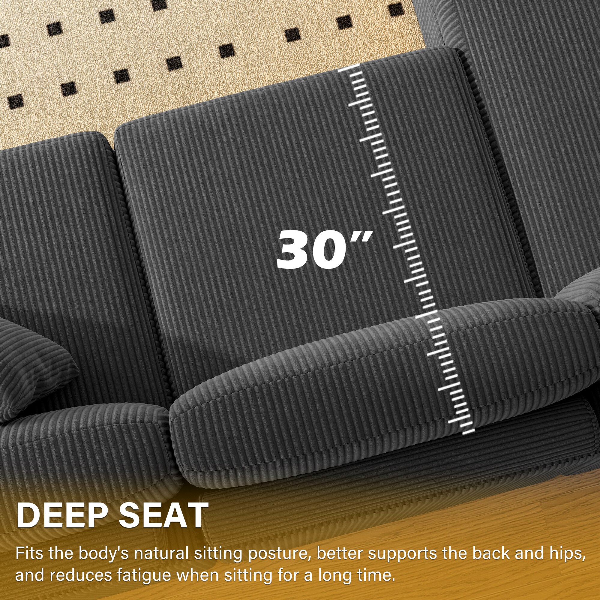 Dreamsidea CS7-GRY-L-R-OTX2 Sofas-Loveseats - View #7