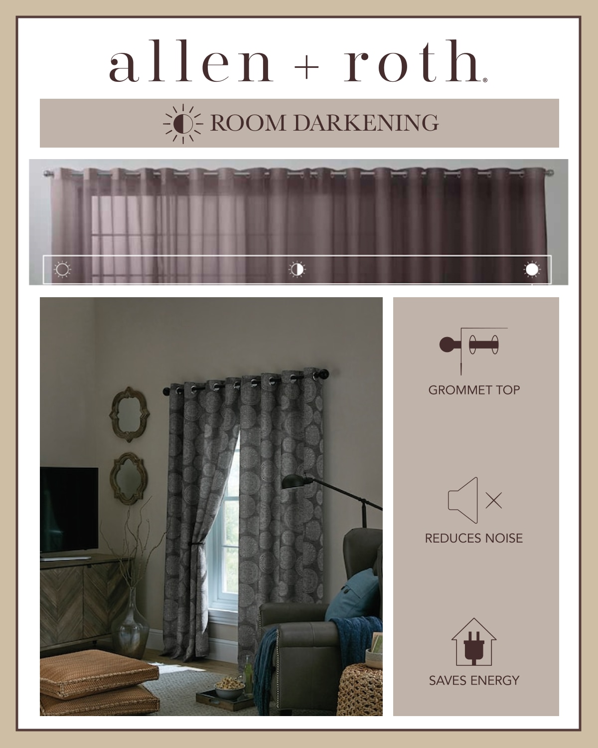 allen + roth X76713084ZBG curtains - View #3