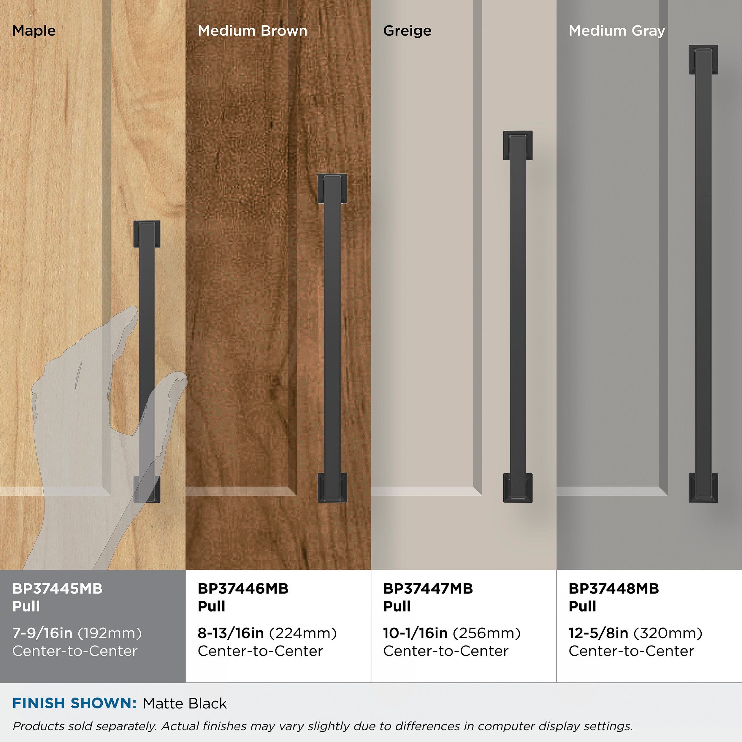Amerock BP37445MB Cabinet-Pulls - View #8