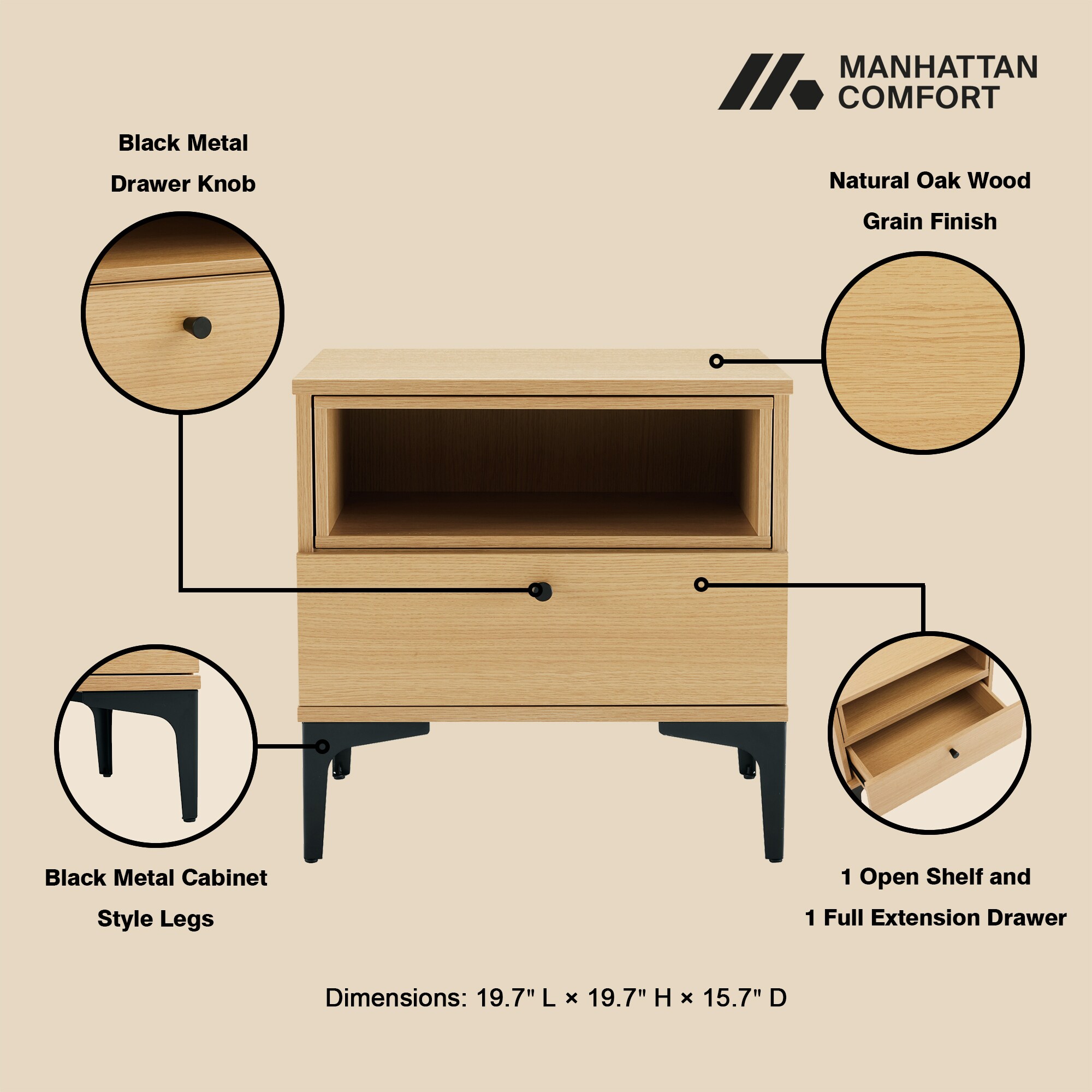 Manhattan Comfort NS006-NA nightstands - View #4