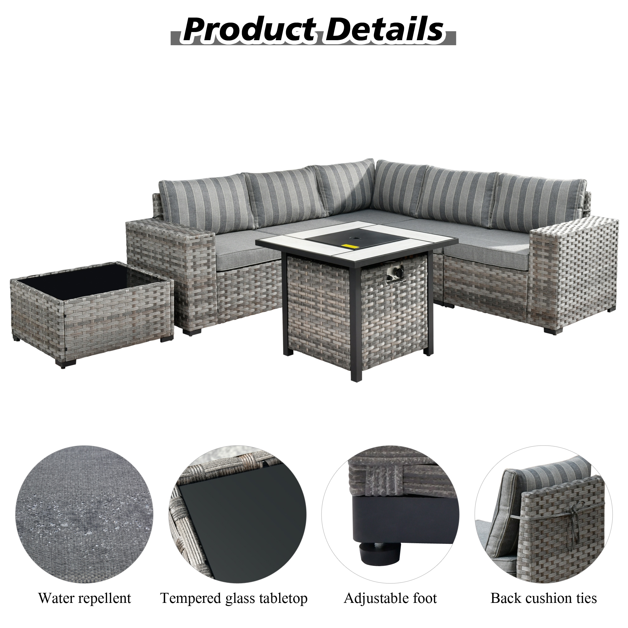 Pouuin SFPBBR2T07 Patio-Sofas-Daybeds - View #2