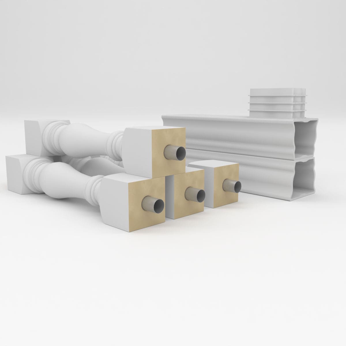 Ekena Millwork BALK42X024BRA railings - View #6