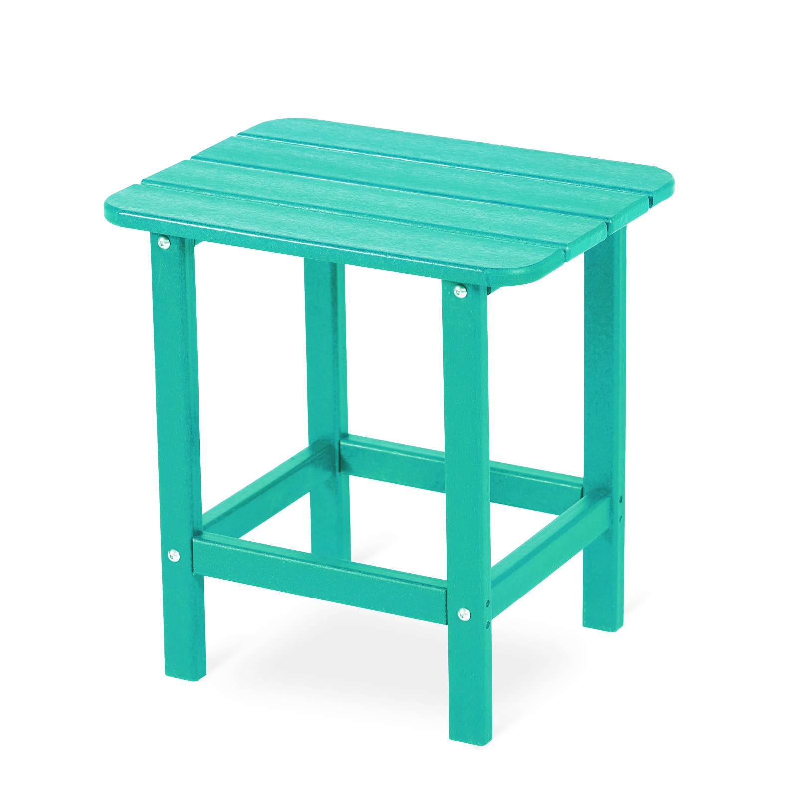 Aoodor Adirondack Side Table Rectangle Outdoor End Table 14.6-in W x 18-in L