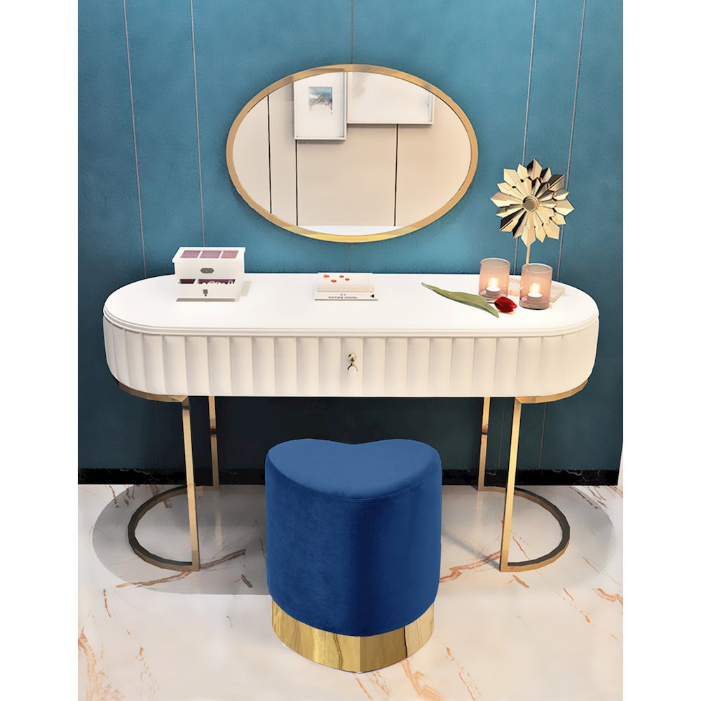 Meridian 125NAVY Indoor-Ottomans - View #2