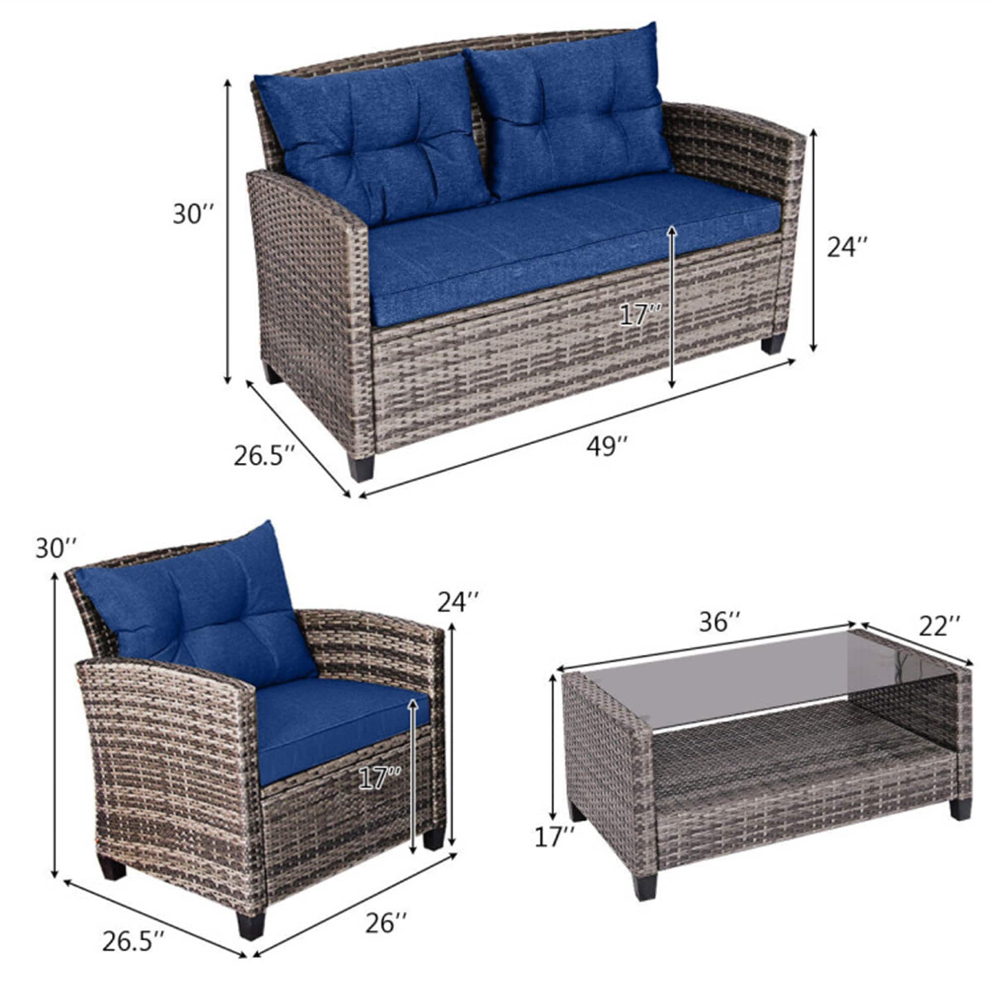 BABOOM BOM-8647-C+-CO Patio-Conversation-Sets - View #6