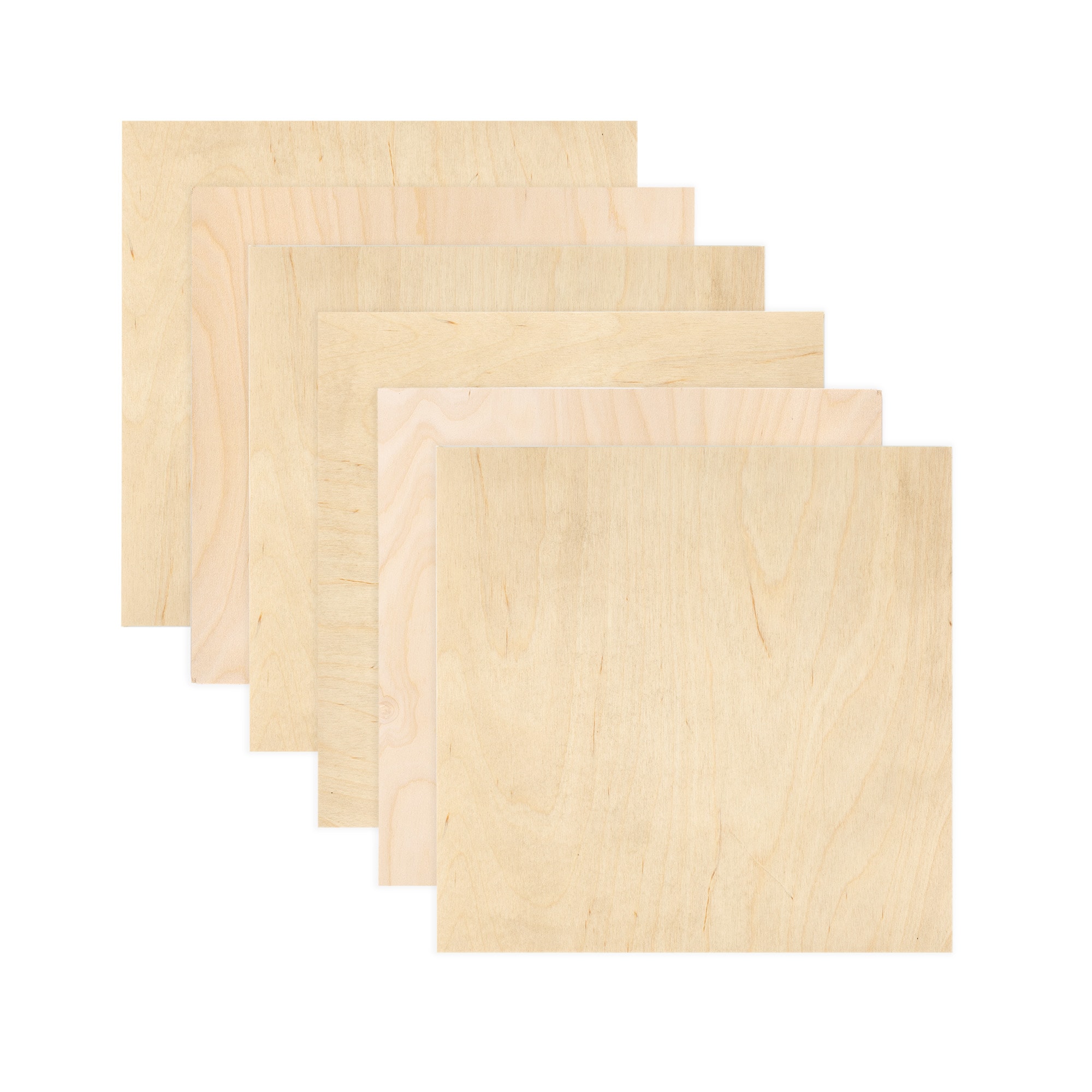 Baltic Birch Plywood, 24 x 24 Inch, B/BB Grade Sheets, 1/4 or 1/8 Inch  Thick, Woodpeckers
