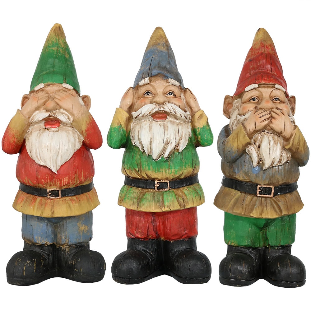 Sunnydaze Decor XCA-103238 11.5 H x 4 W Multiple colors/finishes Gnome Garden Statue