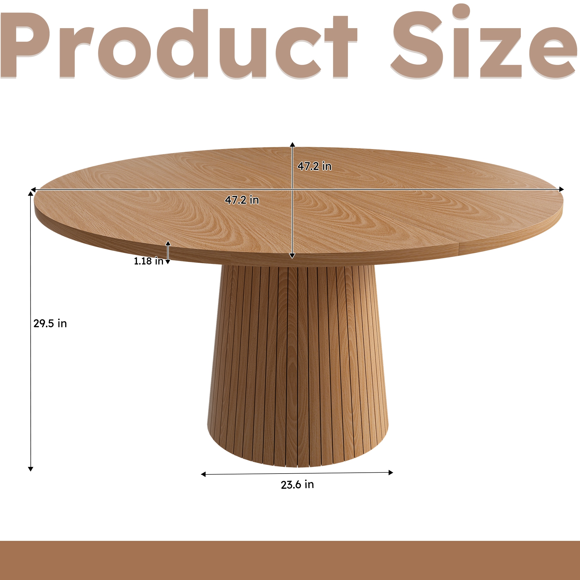 Bestier USLOW-W2700P486755 Dining-Tables - View #3