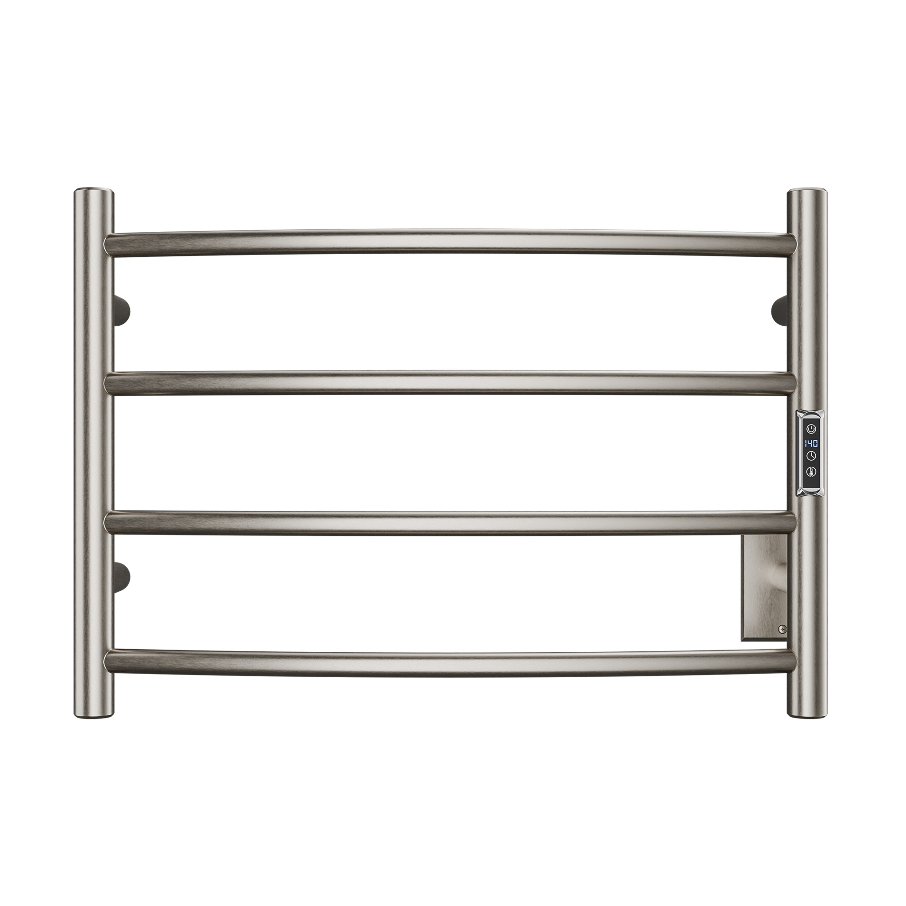 ANZZI TW-AZ018BN Brushed nickel Plug-in Wall mount Towel Warmer 5.5-in x 23.5-in x 16.5-in
