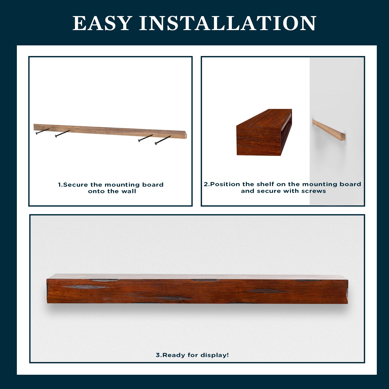 Mantels Direct NATURAL-72-CRD Mantel-Shelves - View #7