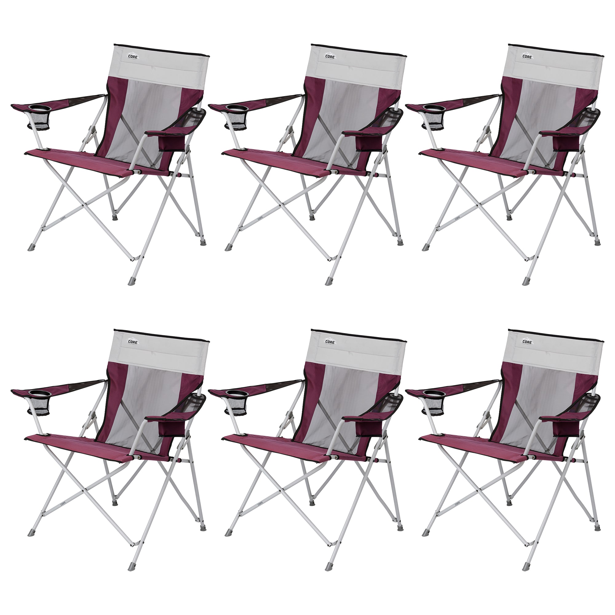 Core 323385 Multicolor Folding Camping chair Carrying Strap/Handle Included