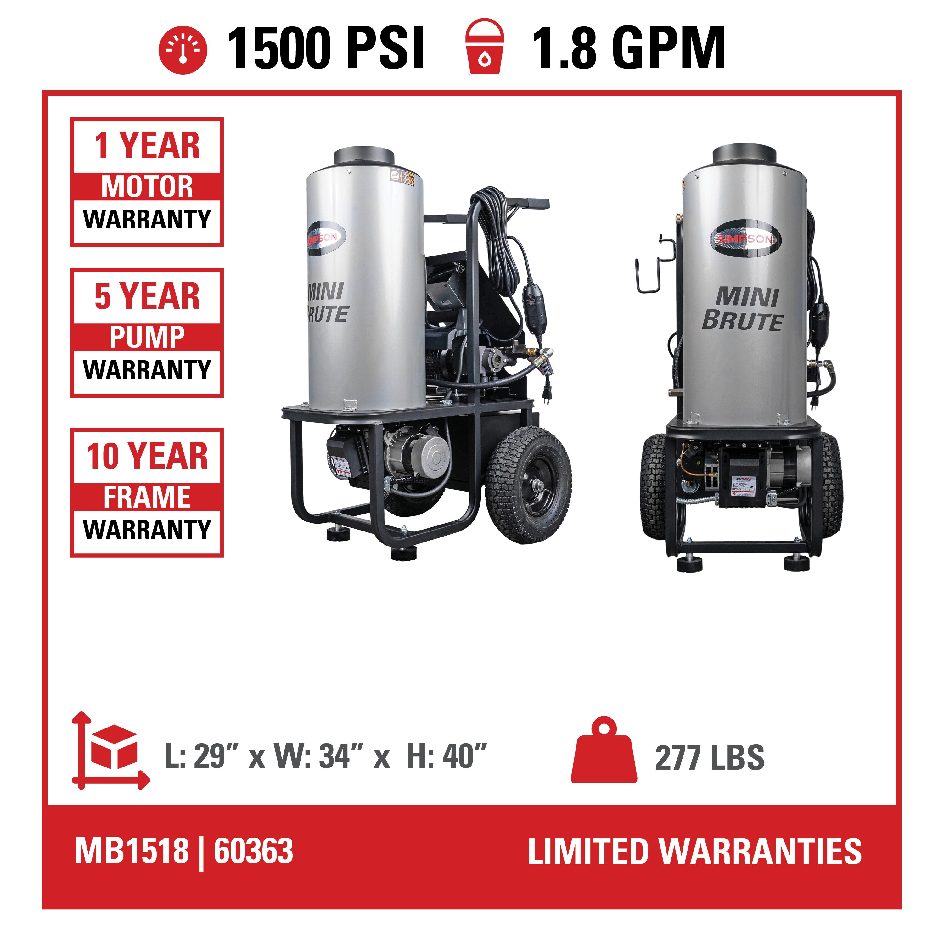 SIMPSON MB1518 Gas-Pressurewashers - View #11