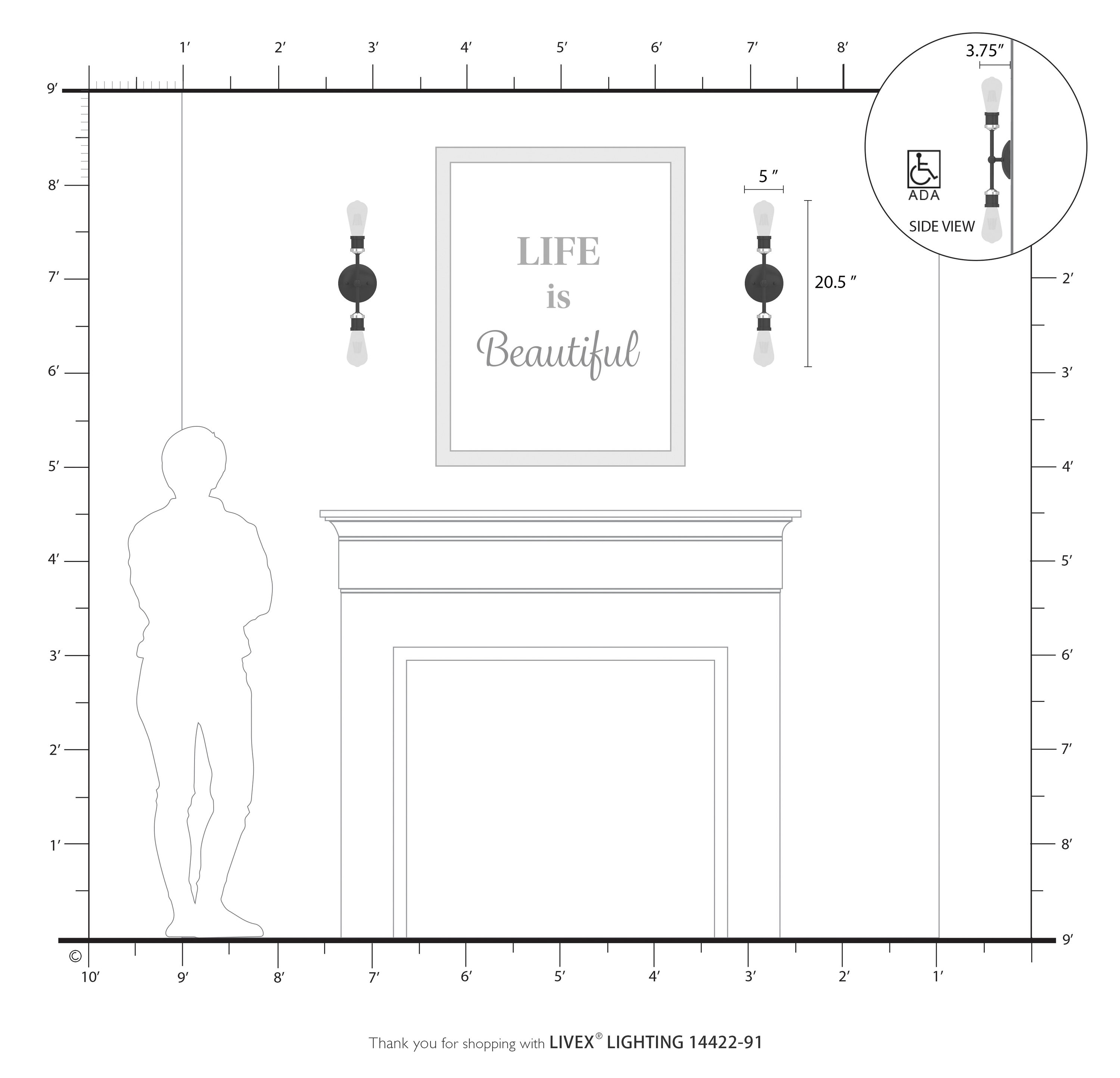 Lansdale Brushed Nickel 12" Contemporary Vanity Light