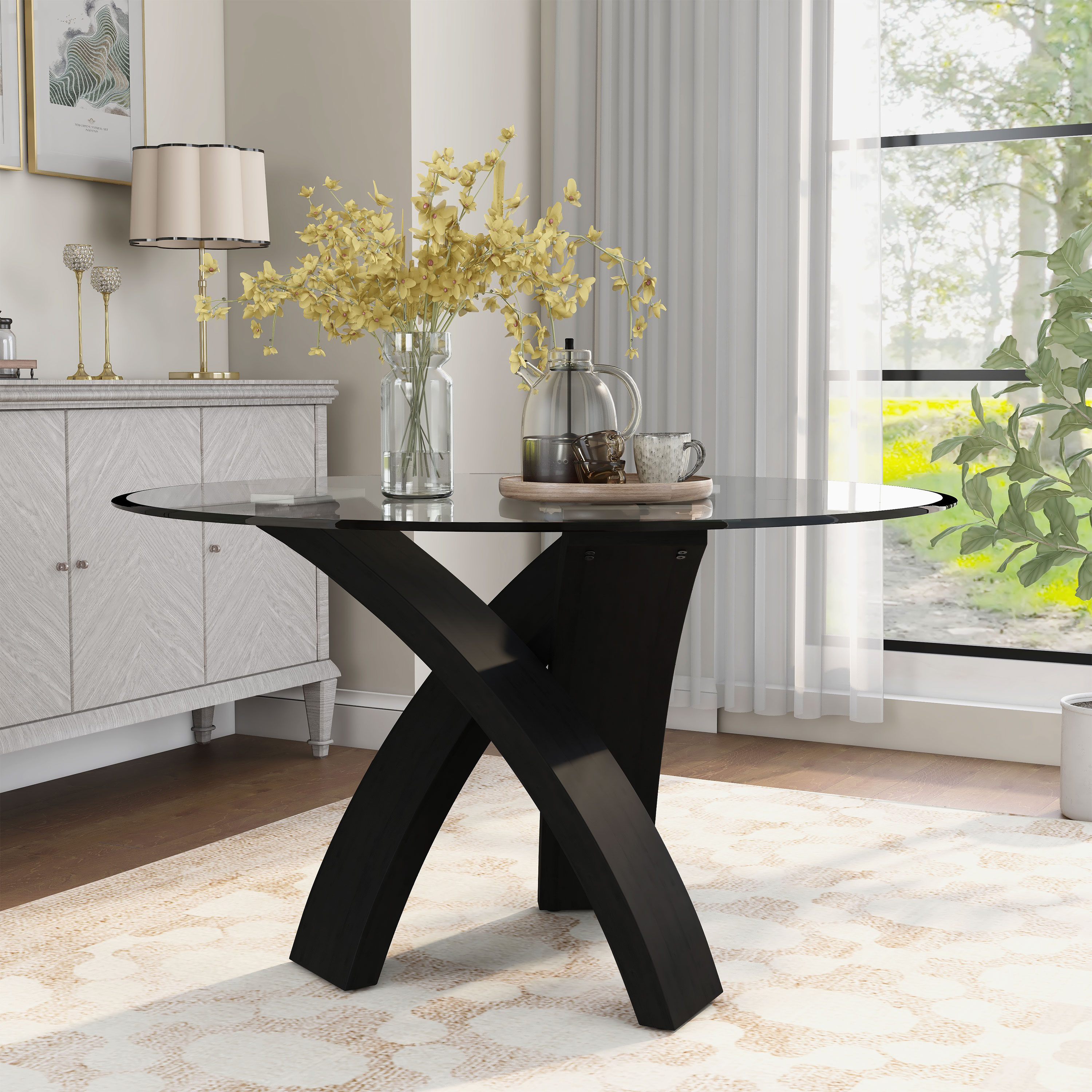 Furniture of America IDF-3393RT-5PC Dining-Sets - View #8