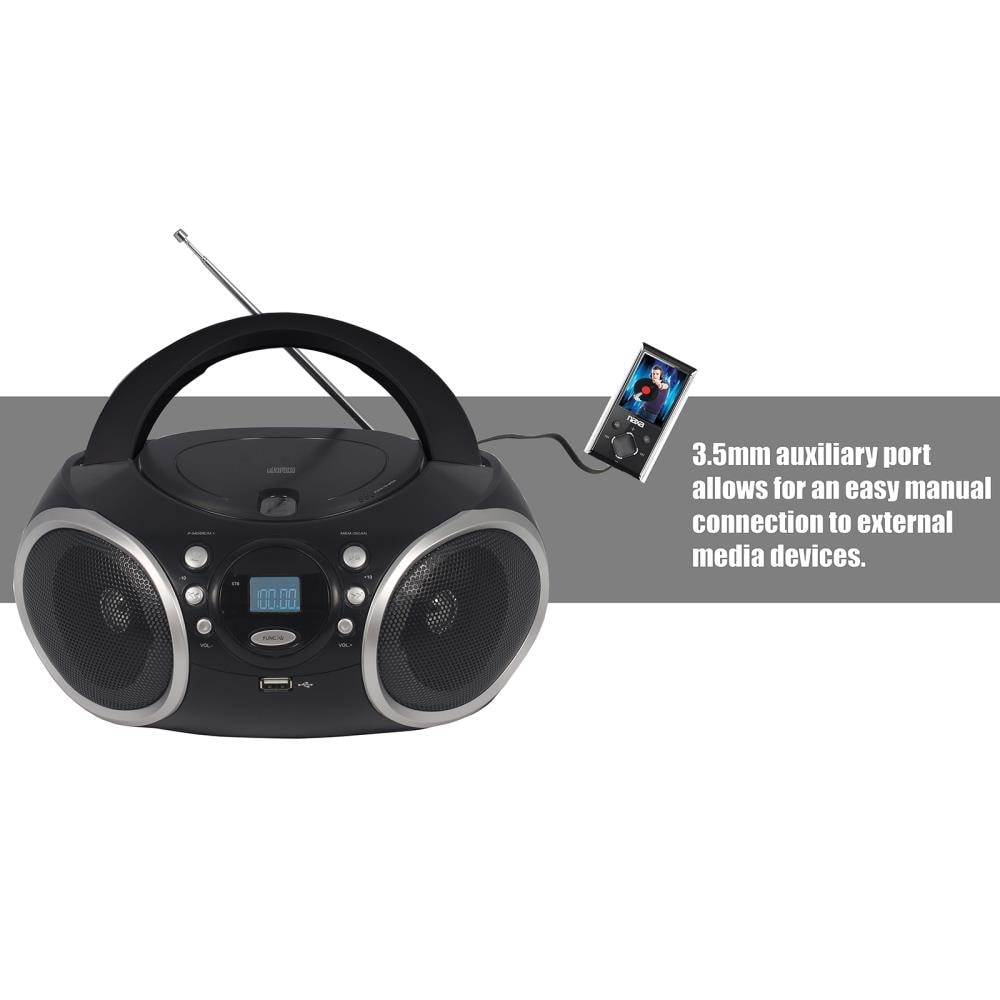 Portable MP3/CD Player with AM/FM Stereo Radio – Naxa Electronics