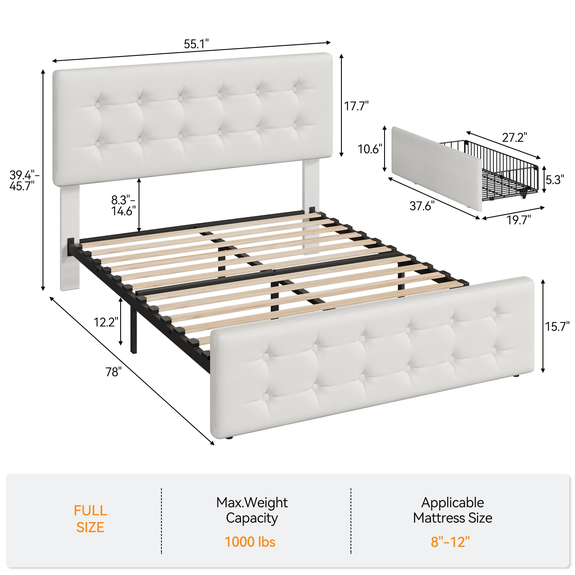 GarveeLife C3H-UKZUJS-RZ07SR beds - View #3