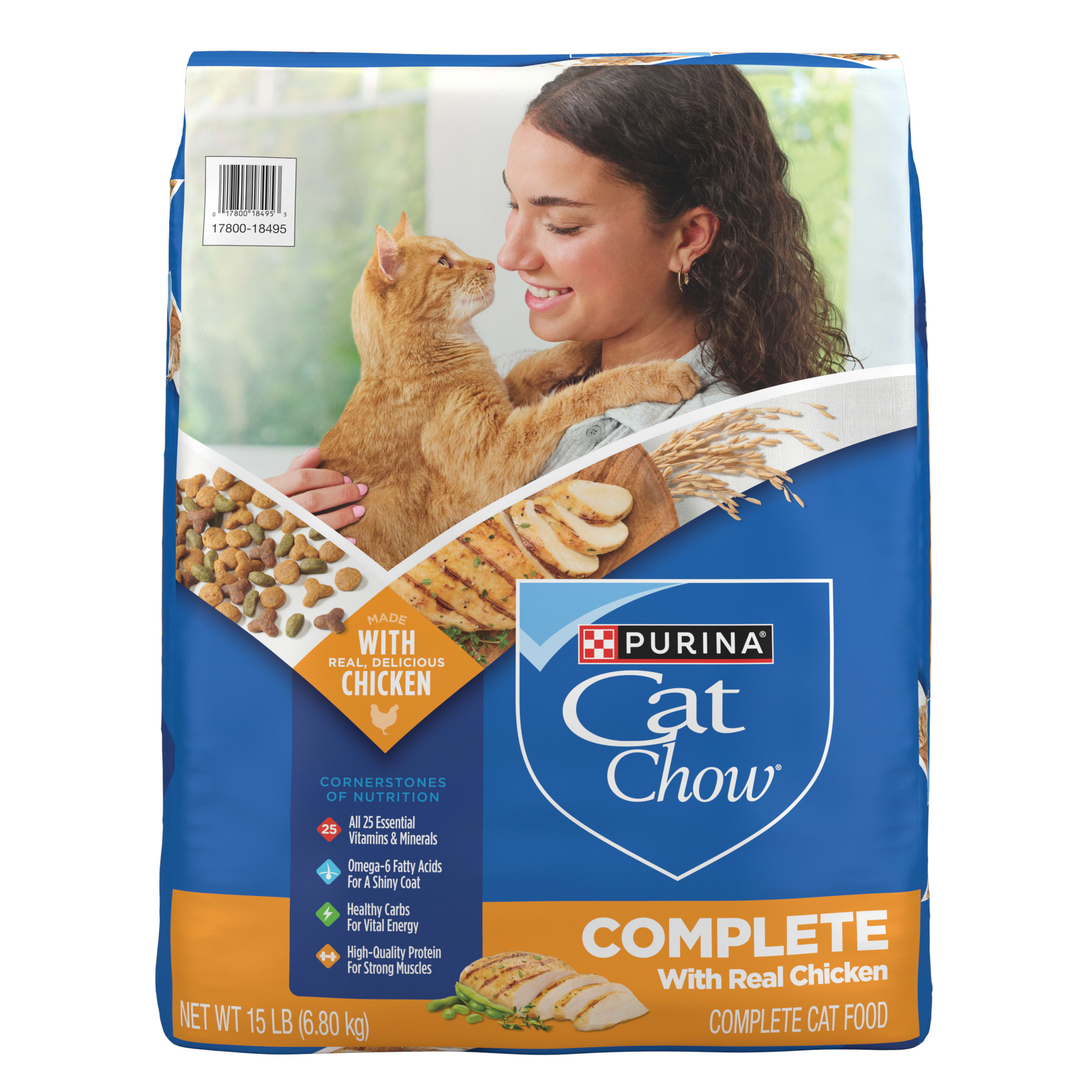 Purina 001780018495 Adult Chicken Cat Food 15-lb