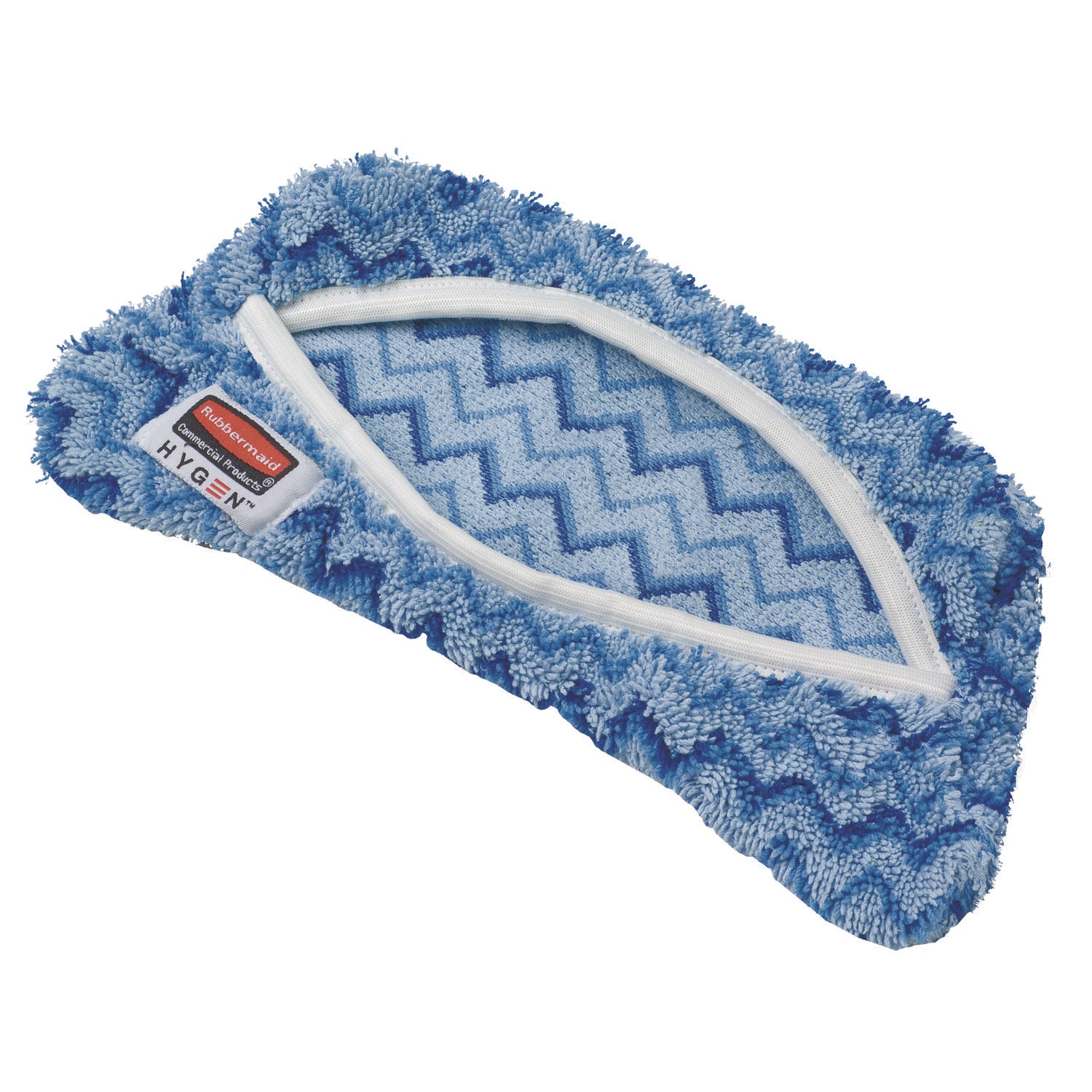Rubbermaid Commercial Products HYGEN MF Flexi Frame Damp Mop Covers Microfiber Blue 8 x 8
