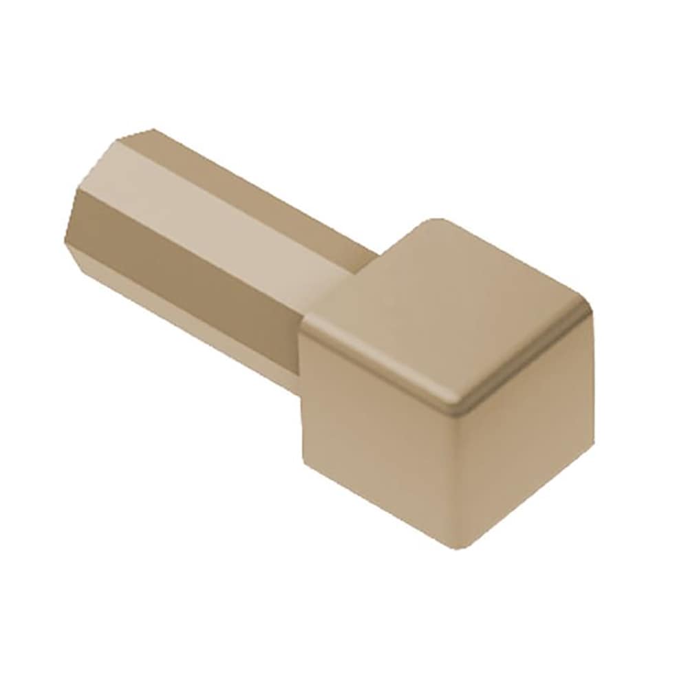 Schluter Systems E/PQ125HB Quadec 0.5-in W x 1.0-in L Light beige PVC Outside corner Tile Edge Trim