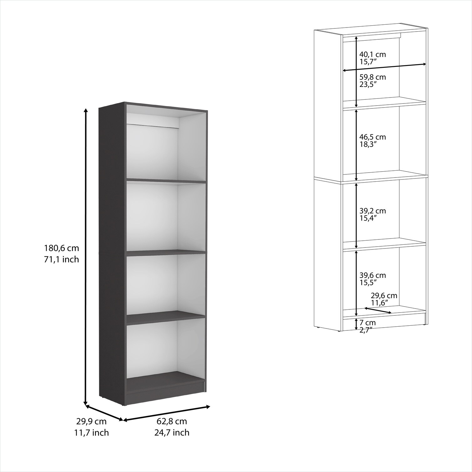 FlowLuxe Y4IXUFOJDY57 Free-Standing-Shelving - View #4
