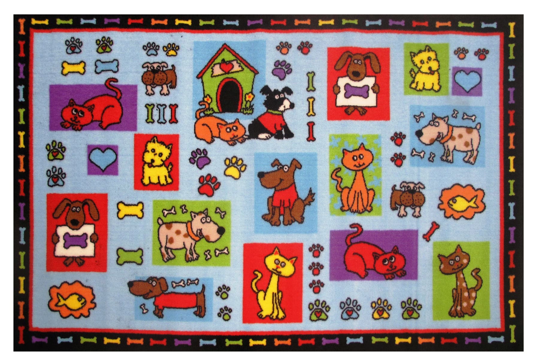 Fun Rugs FT-35 1929 Fun Time 2 X 3 Multi-color Indoor Area Rug