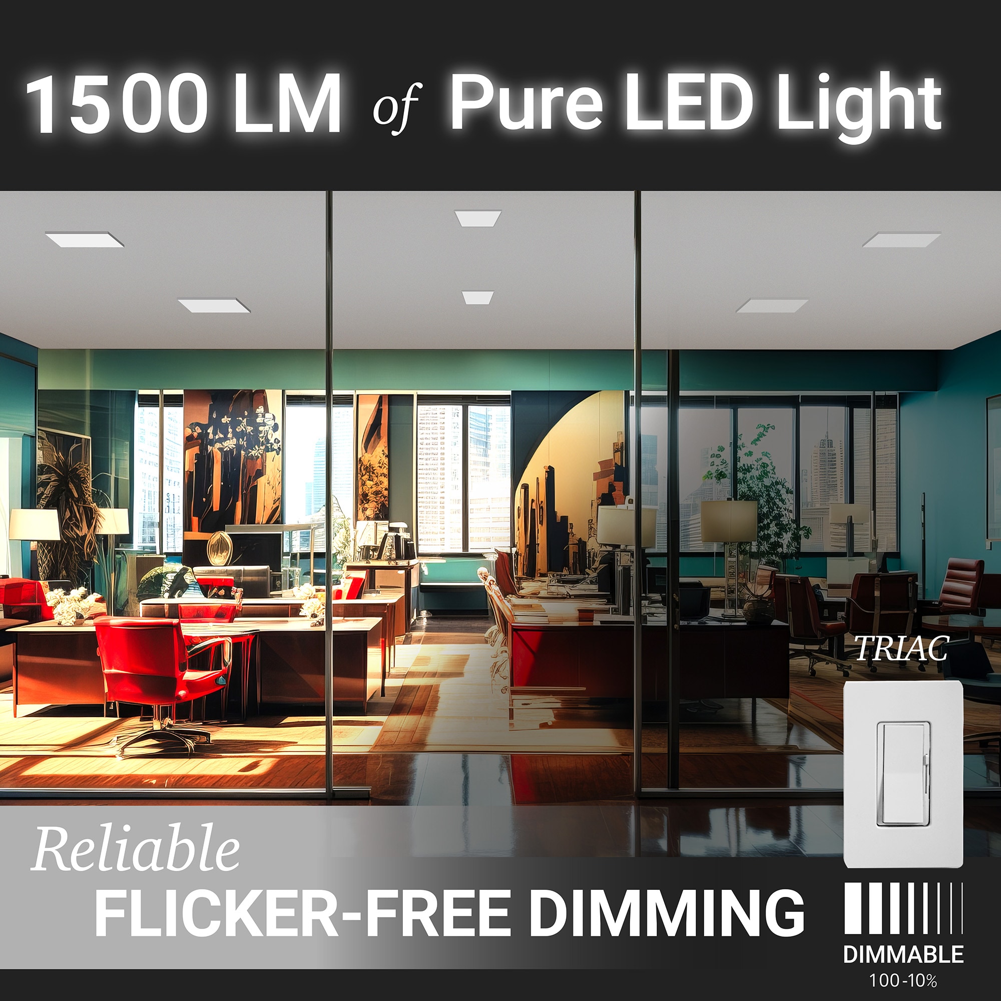 NUWATT SM-1X1-5CCT-4P Led-Panel-Lights - View #6