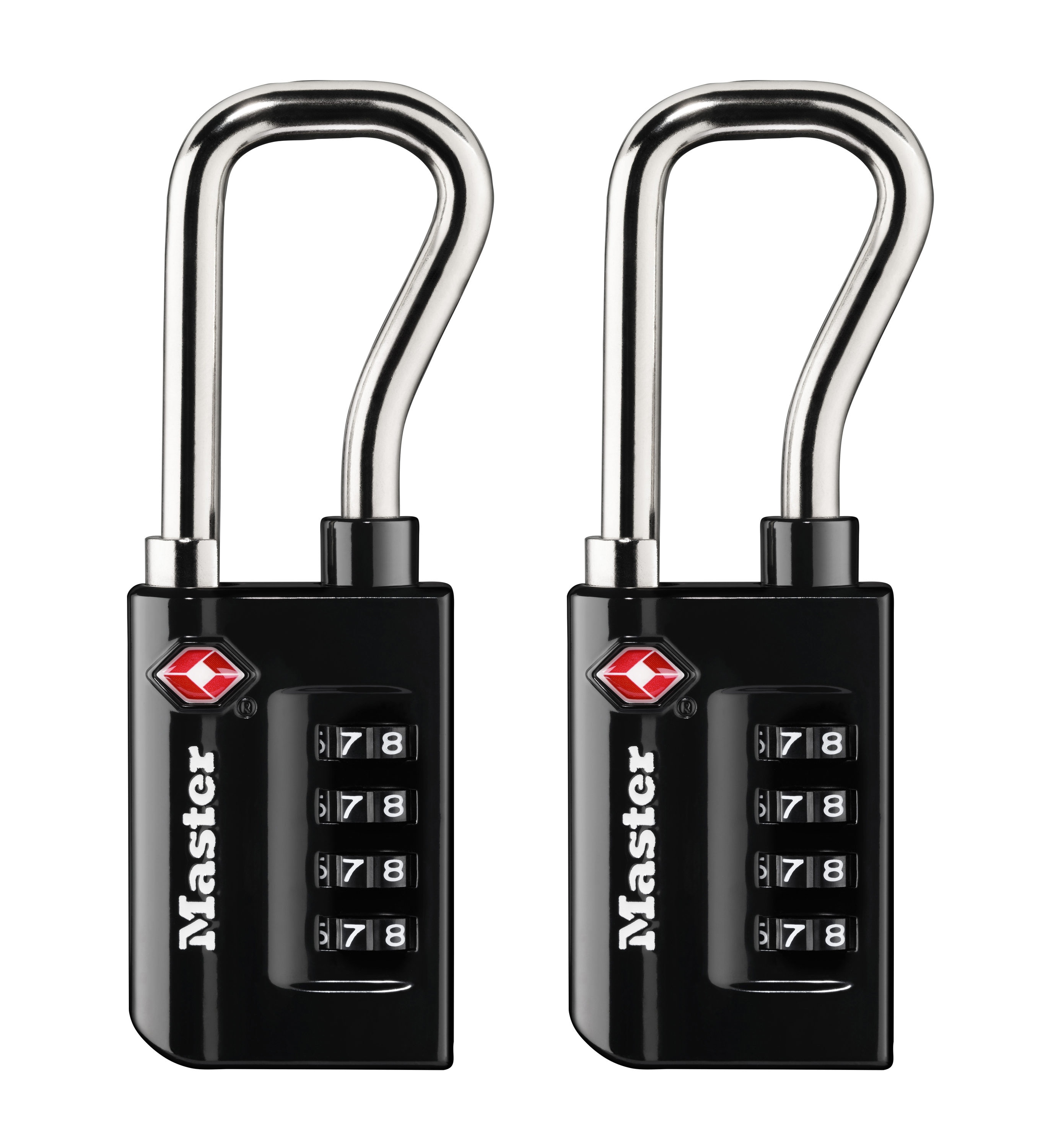 Master Lock Resettable Combination Padlock, 1-5/16-in Wide x 2-in Shackle,  TSA Accepted (2-Pack) in the Padlocks department at