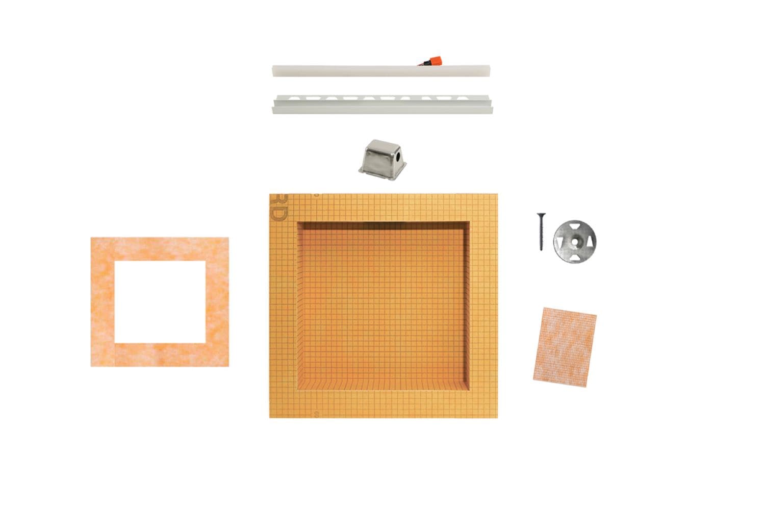Schluter Systems KB12SNLT1WWF Kerdi-Board-SNLT 12X12 Niche White Led w/Frame