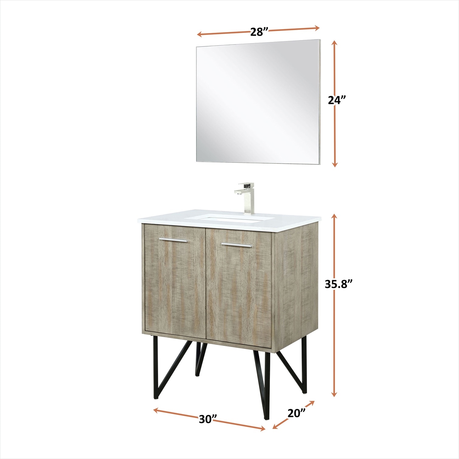 Naturefalls Q13D84W3US38 Bath-Vanity-Combo - View #4
