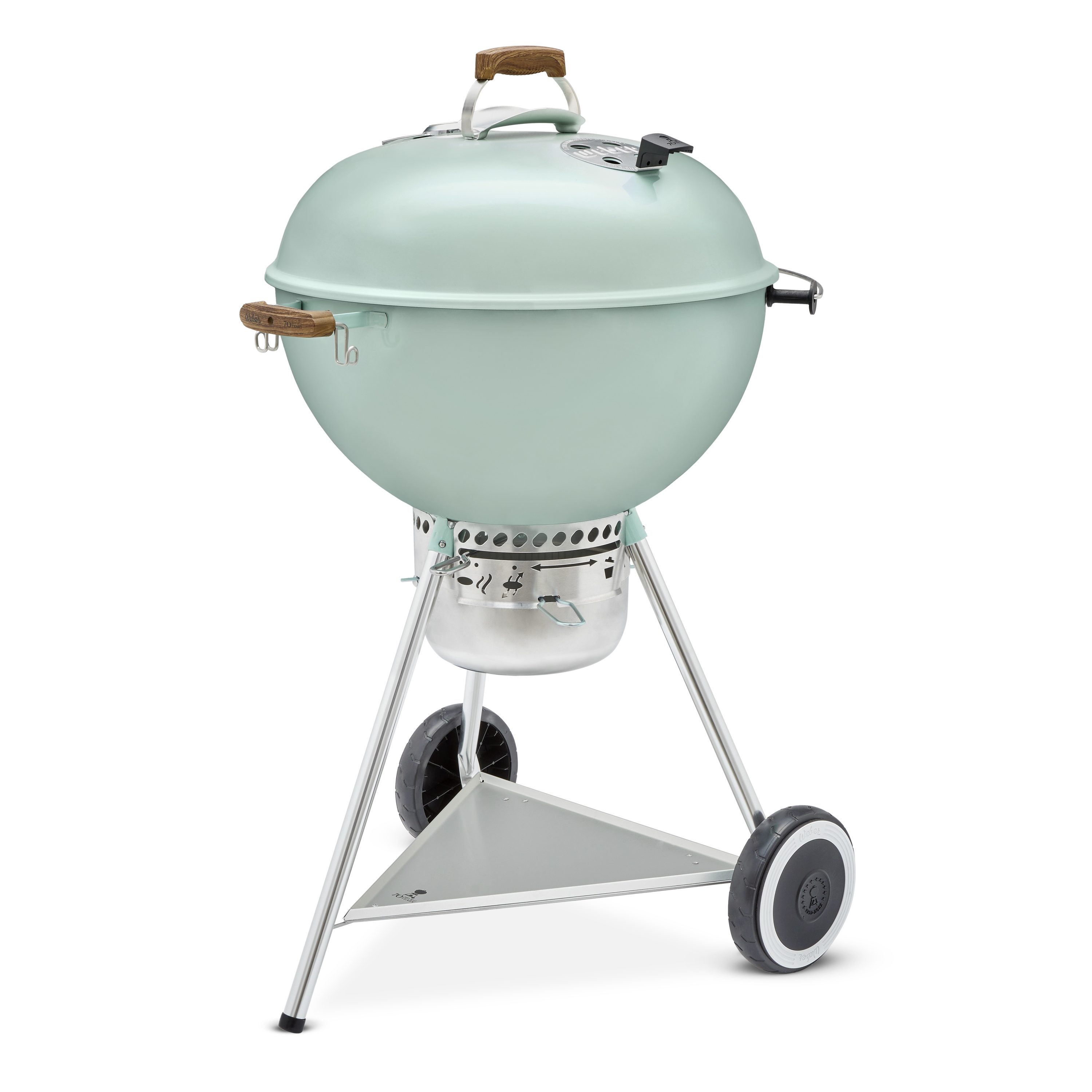 vijand aanbidden Legacy Weber 70th Anniversary Kettle 22-in W Rock N Roll Blue Kettle Charcoal Grill  in the Charcoal Grills department at Lowes.com