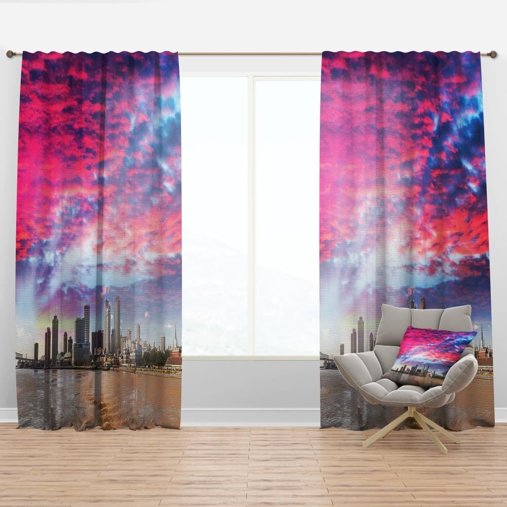 Designart CTN11588-52-95 95-Inches Multiple colors/finishes Room darkening Thermal lined Rod pocket Single curtain panel