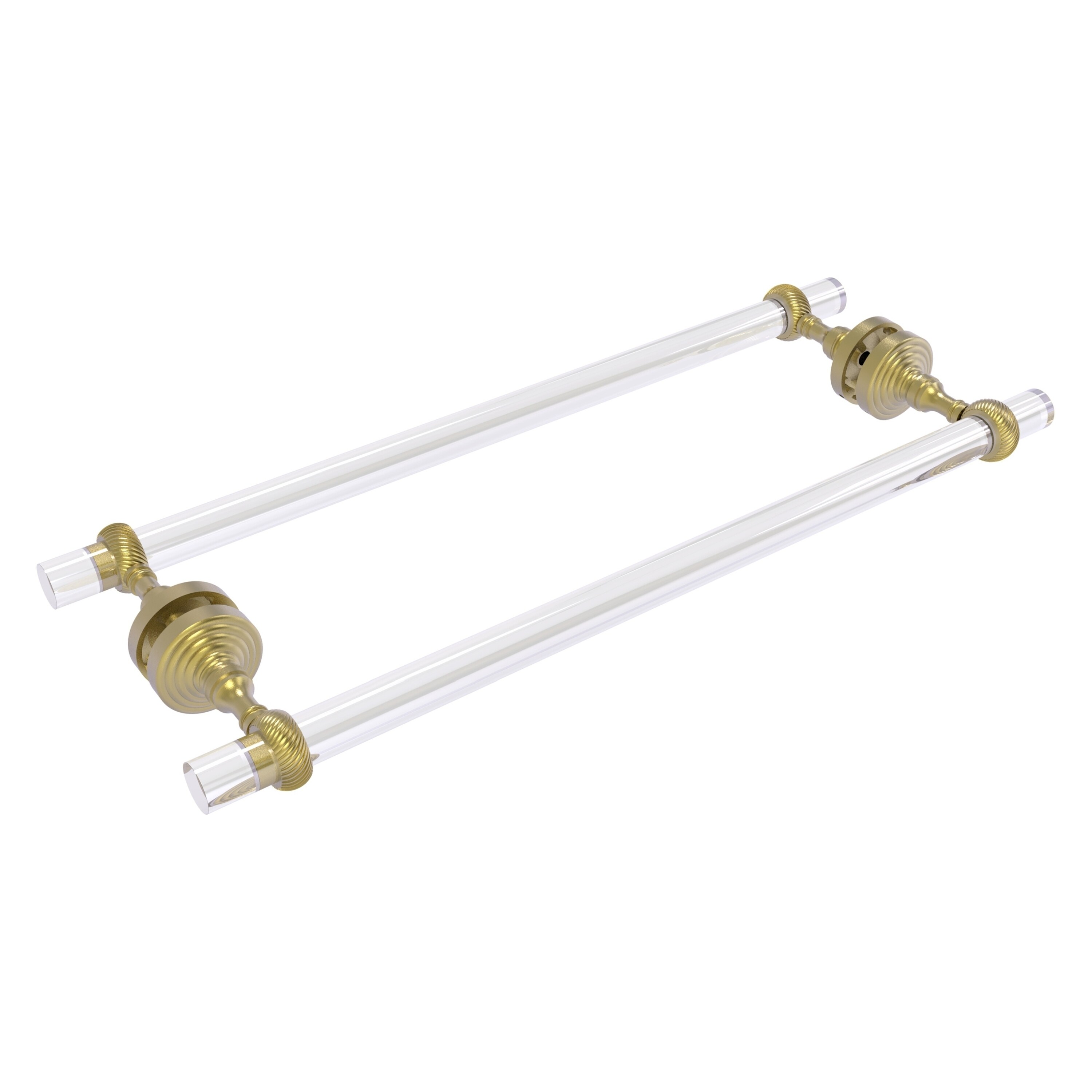 Allied Brass PG-41T-BB-18-SBR Pacific Grove 18-in double Satin Brass Wall mount Double Towel Bar