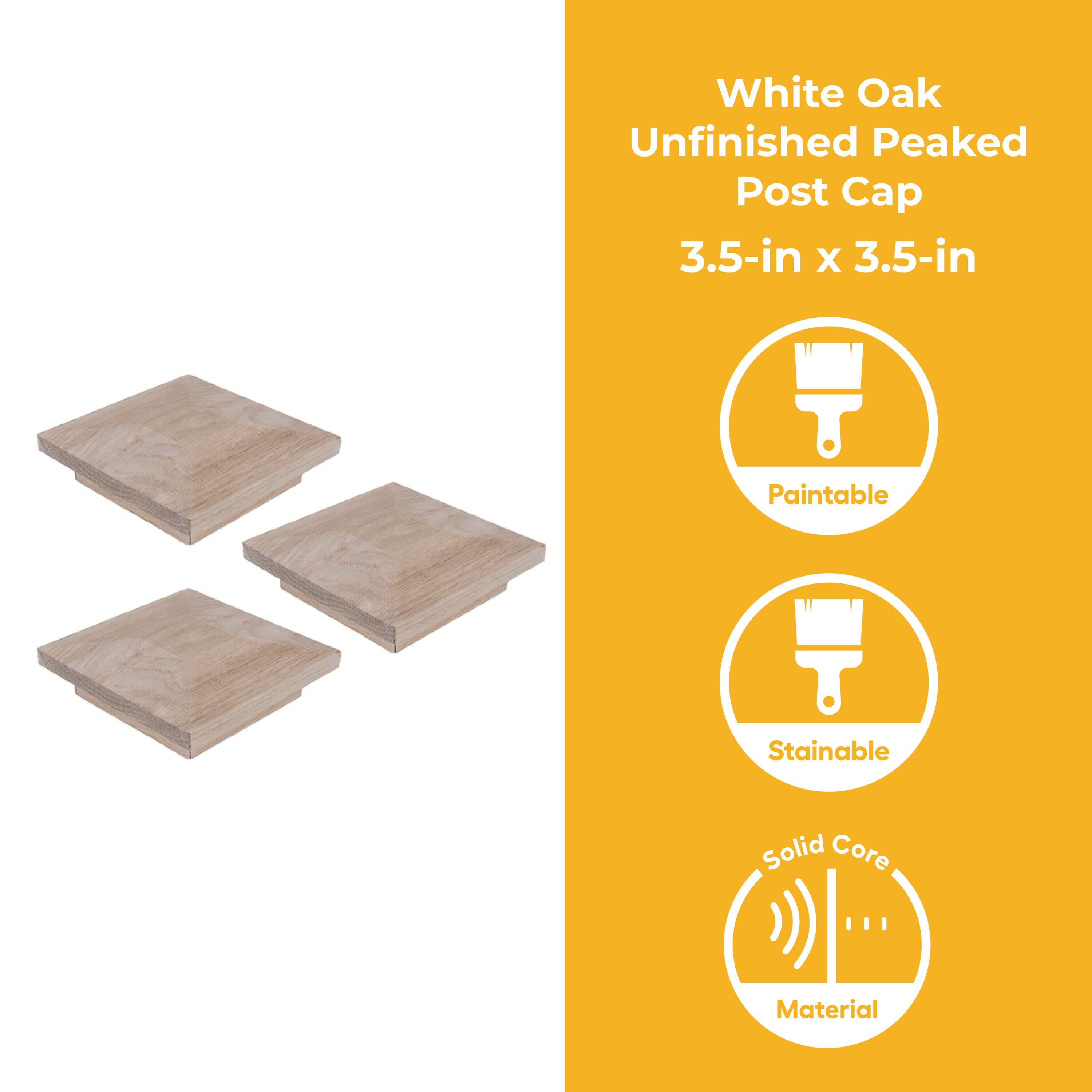 RELIABILT WG935WHTOAK Interior-Stairpart-Newel-Posts - View #2