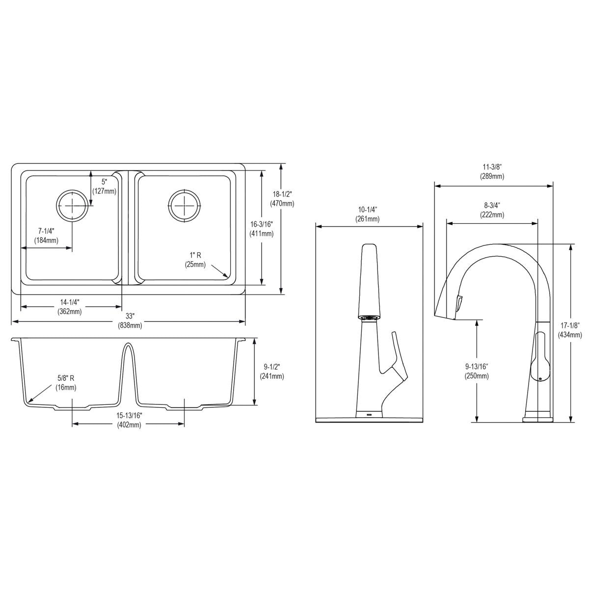 Elkay ELGU3322WH0FLC Kitchen-Sinks - View #18